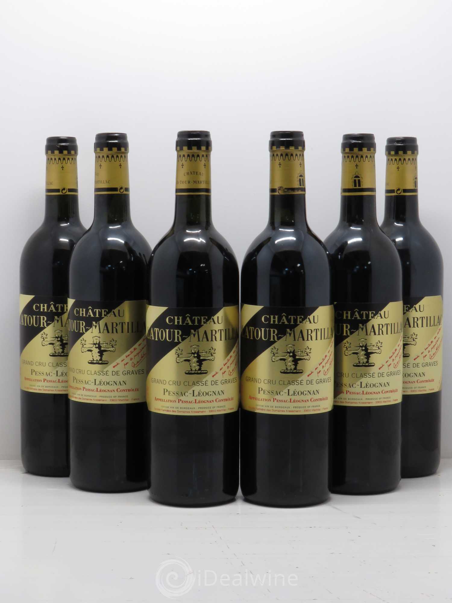 Château Latour-Martillac Cru Classé de Graves 1999 - Lot de 6 bouteilles - 0