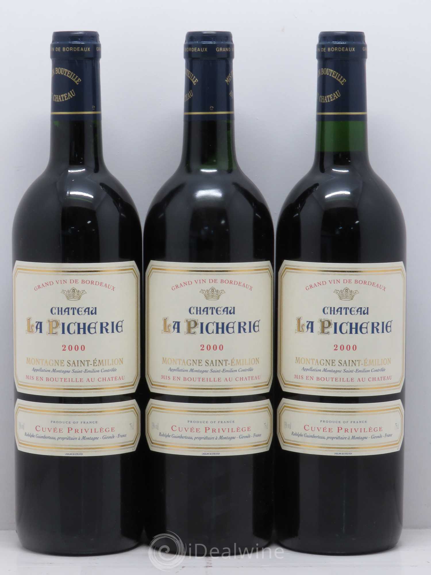 Montagne Saint-Émilion Château La Picherie 2000 - Lot de 6 bouteilles - 2