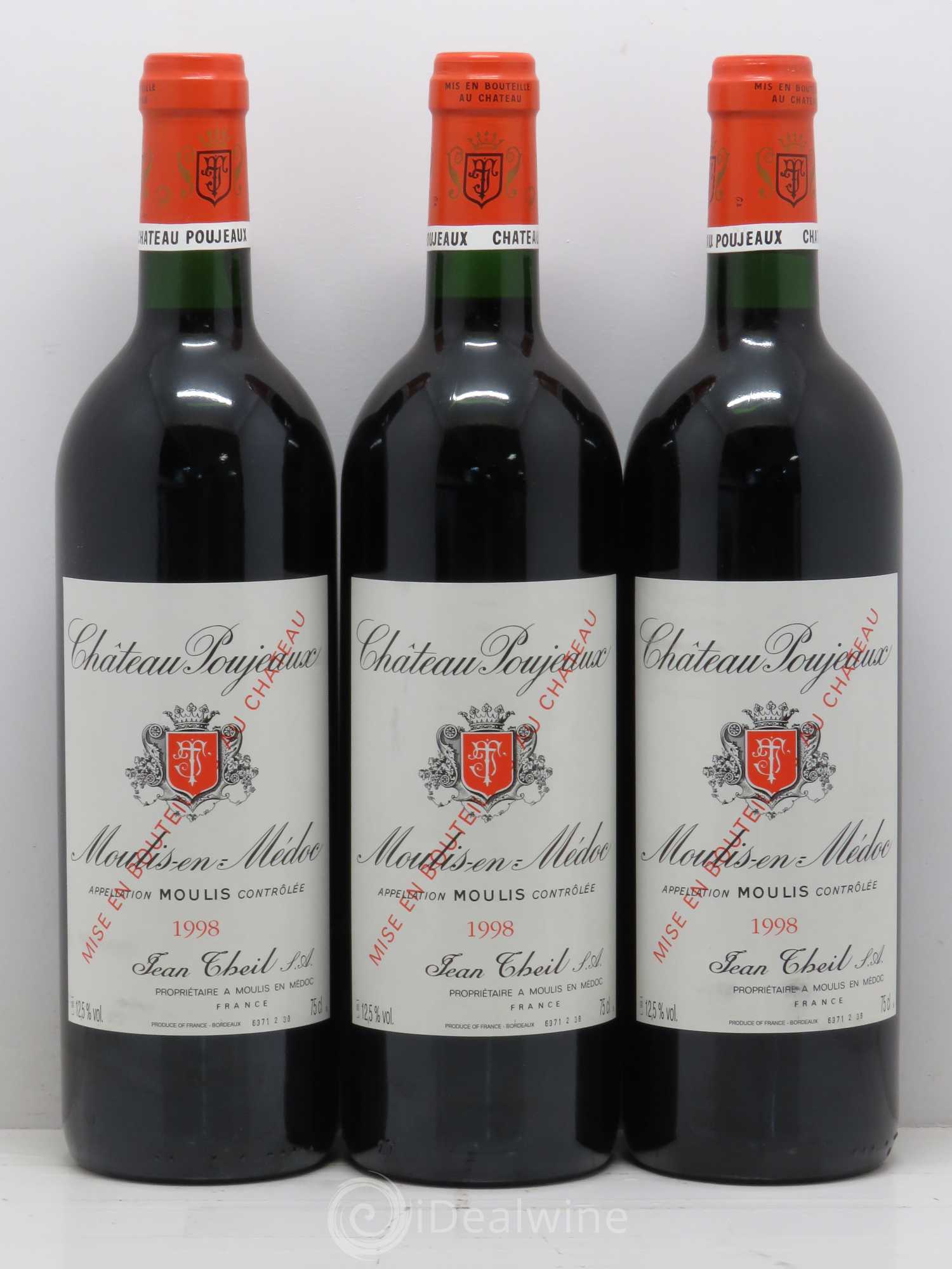 Château Poujeaux 1998 - Lot de 6 bouteilles - 2