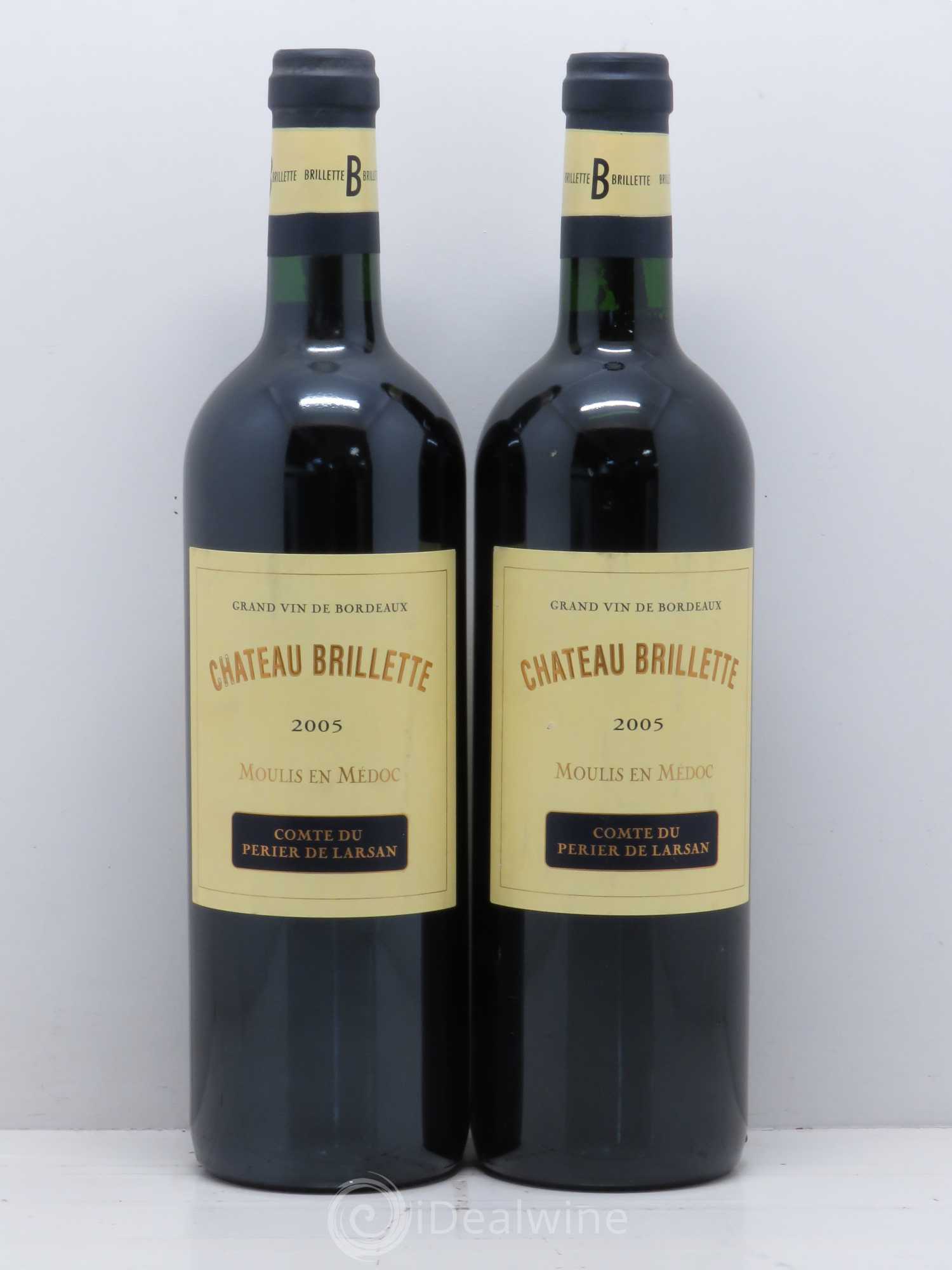 Château Brillette Cru Bourgeois 2005 - Lot de 2 bouteilles - 0