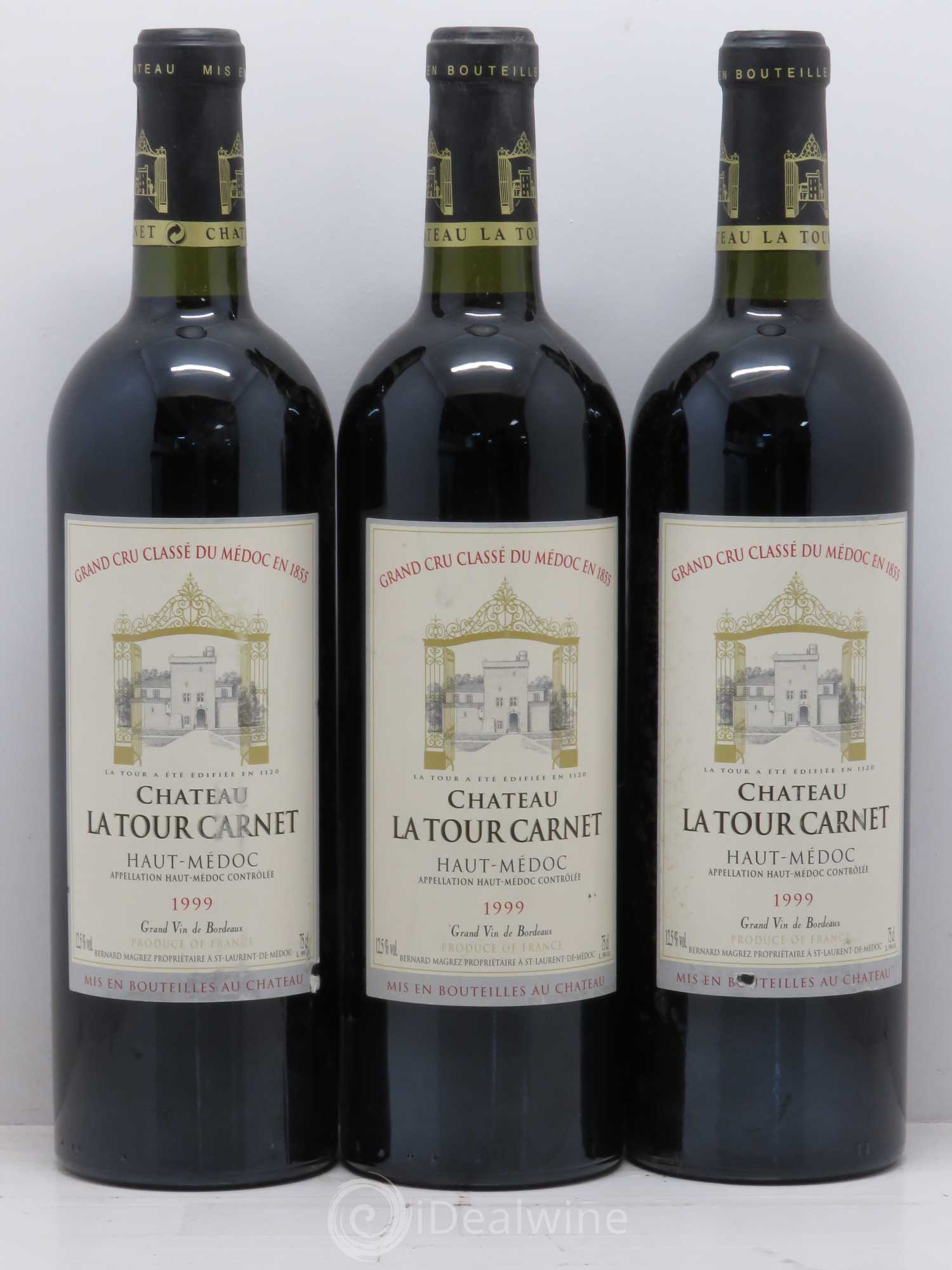 Château la Tour Carnet 4ème Grand Cru Classé 1999 - Lot de 6 bouteilles - 2