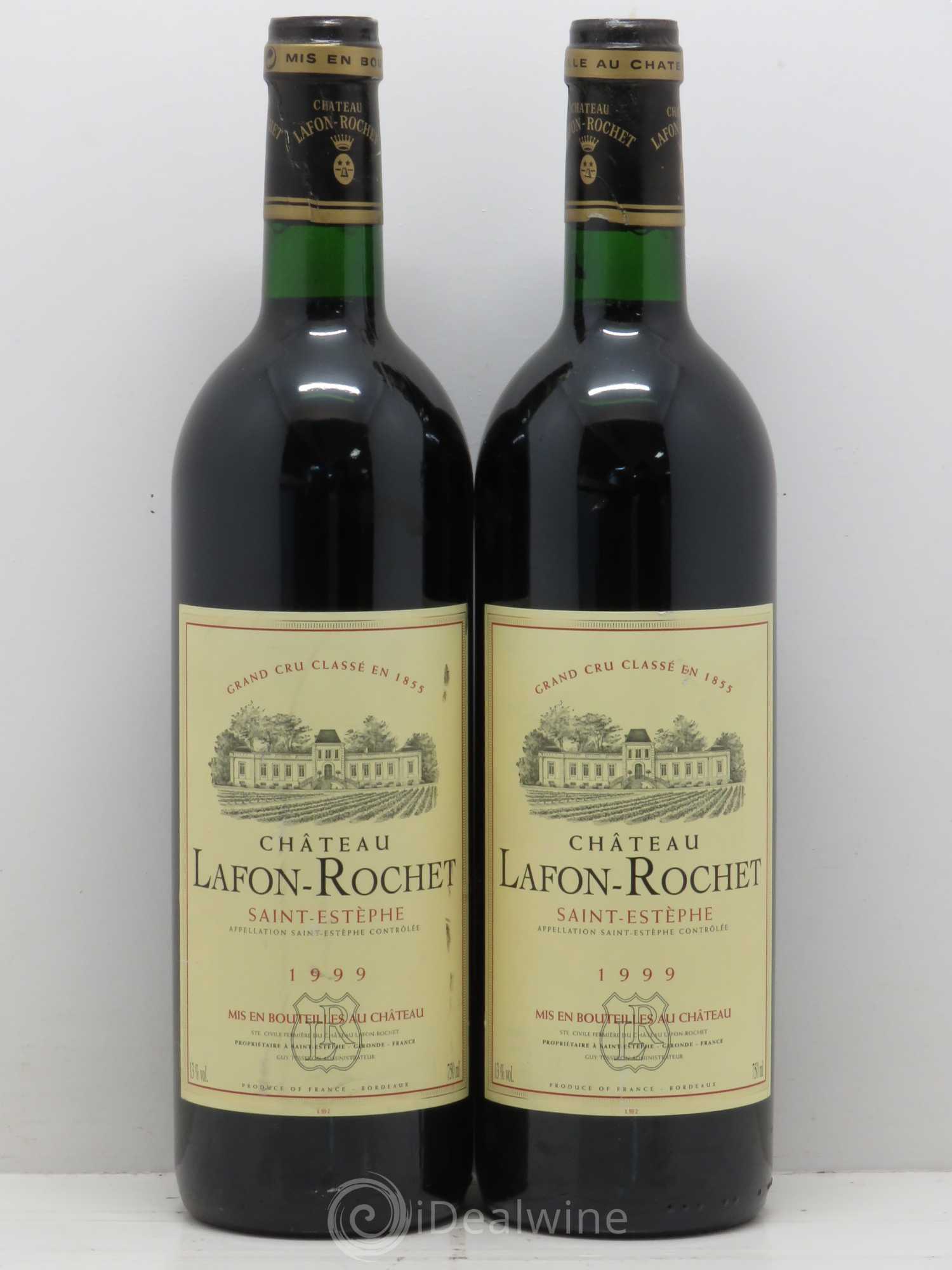 Château Lafon Rochet 4ème Grand Cru Classé 1999 - Lot de 2 bouteilles - 0