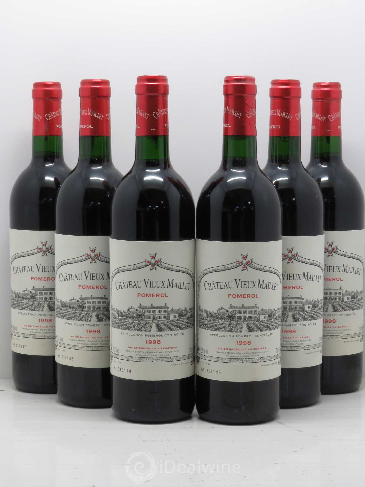 Château Vieux Maillet 1998 - Lot de 6 bouteilles - 0