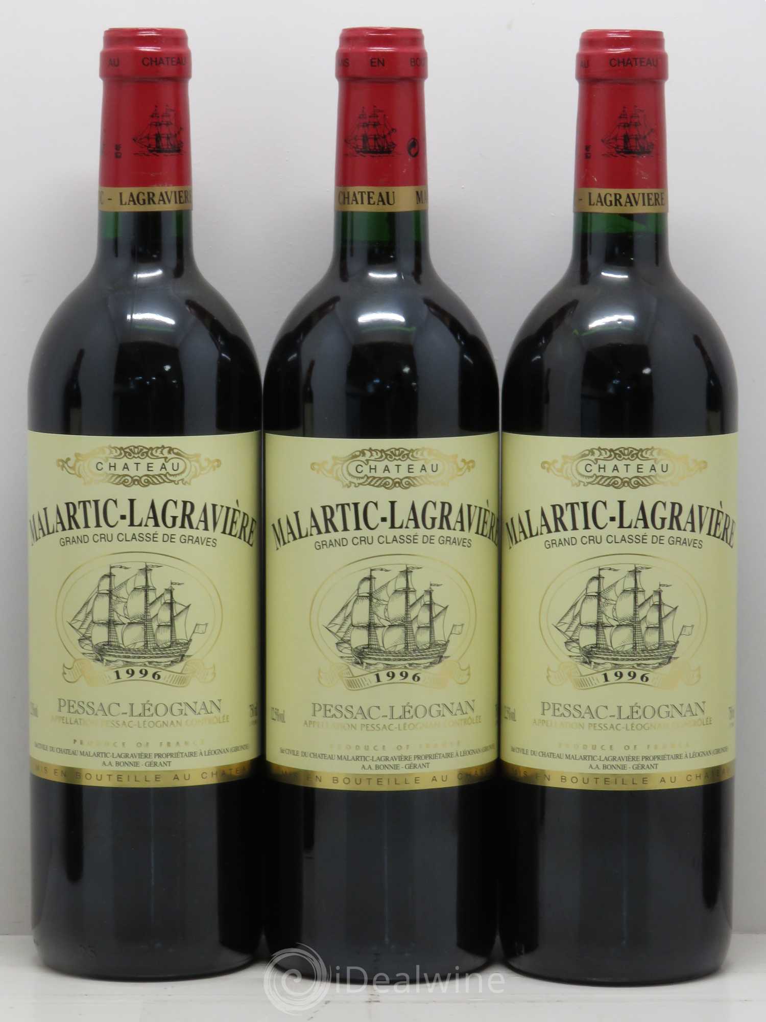 Château Malartic-Lagravière Cru Classé de Graves 1996 - Lot de 12 bouteilles - 2