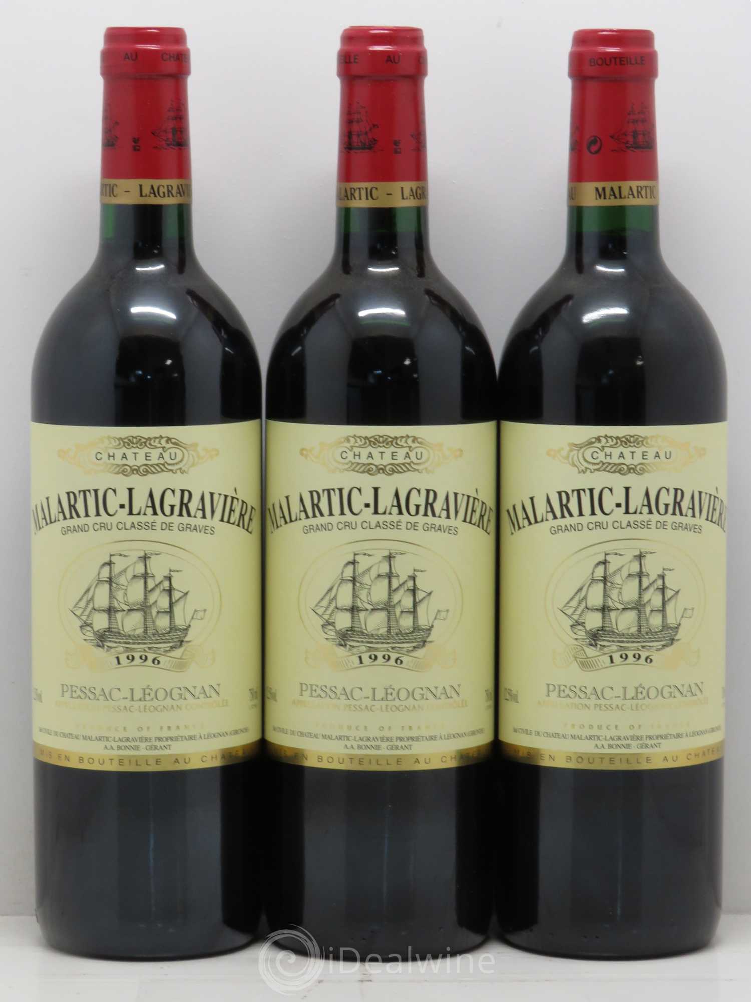 Château Malartic-Lagravière Cru Classé de Graves 1996 - Lot de 12 bouteilles - 3