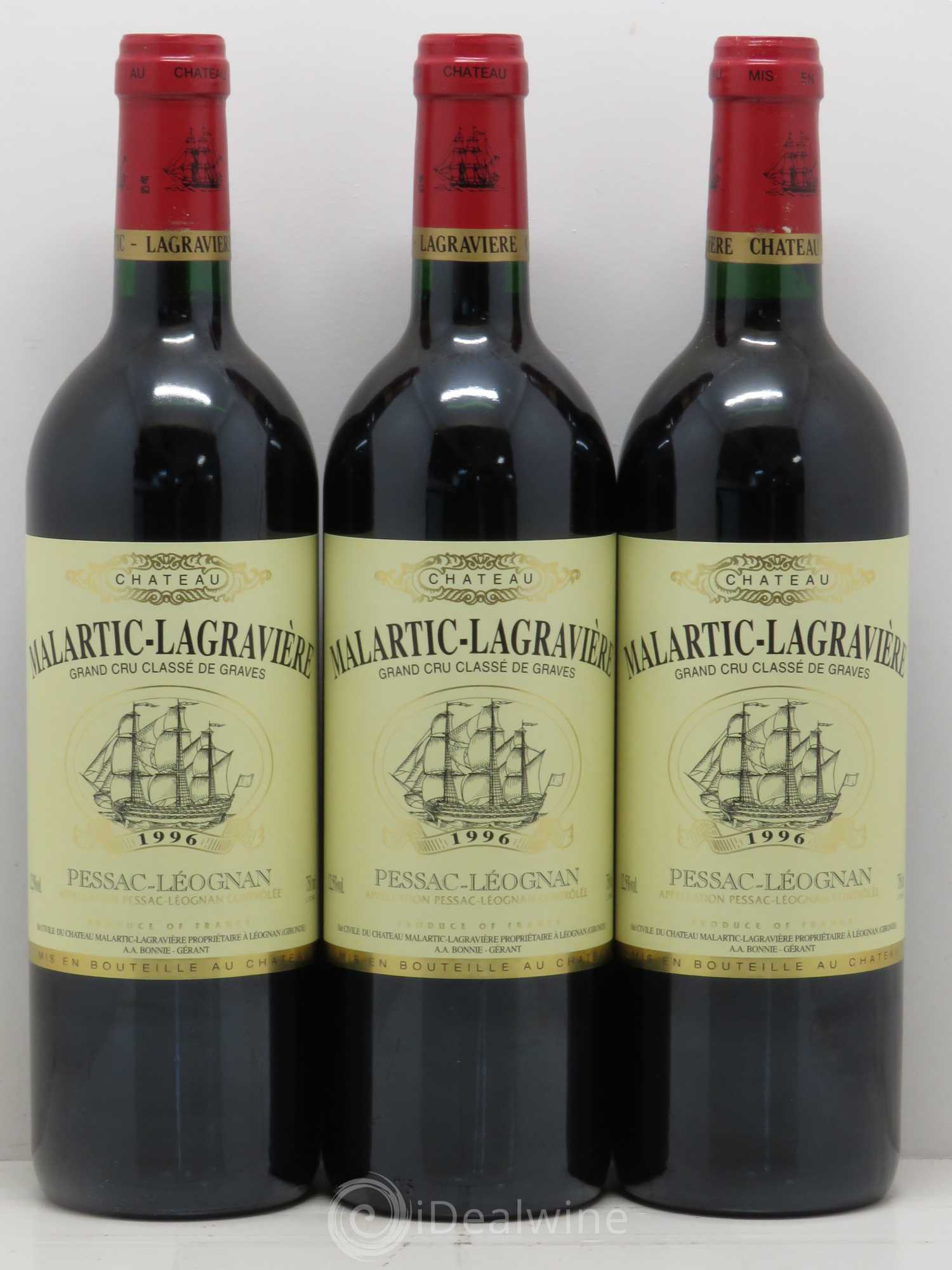 Château Malartic-Lagravière Cru Classé de Graves 1996 - Lot de 12 bouteilles - 4