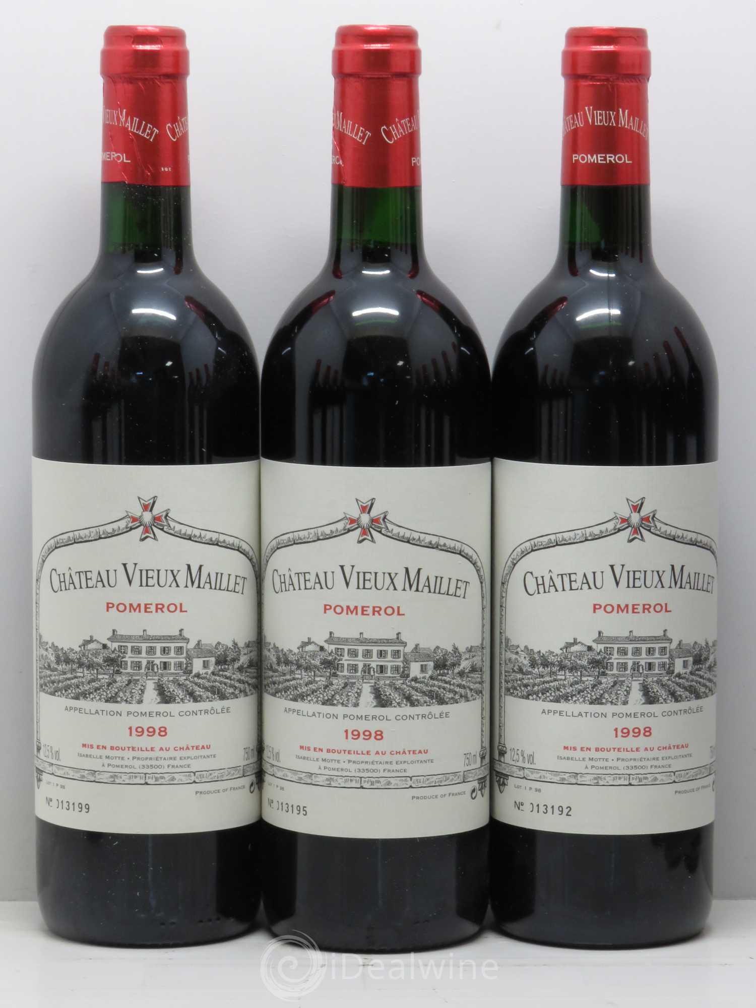 Château Vieux Maillet 1998 - Lot de 12 bouteilles - 1