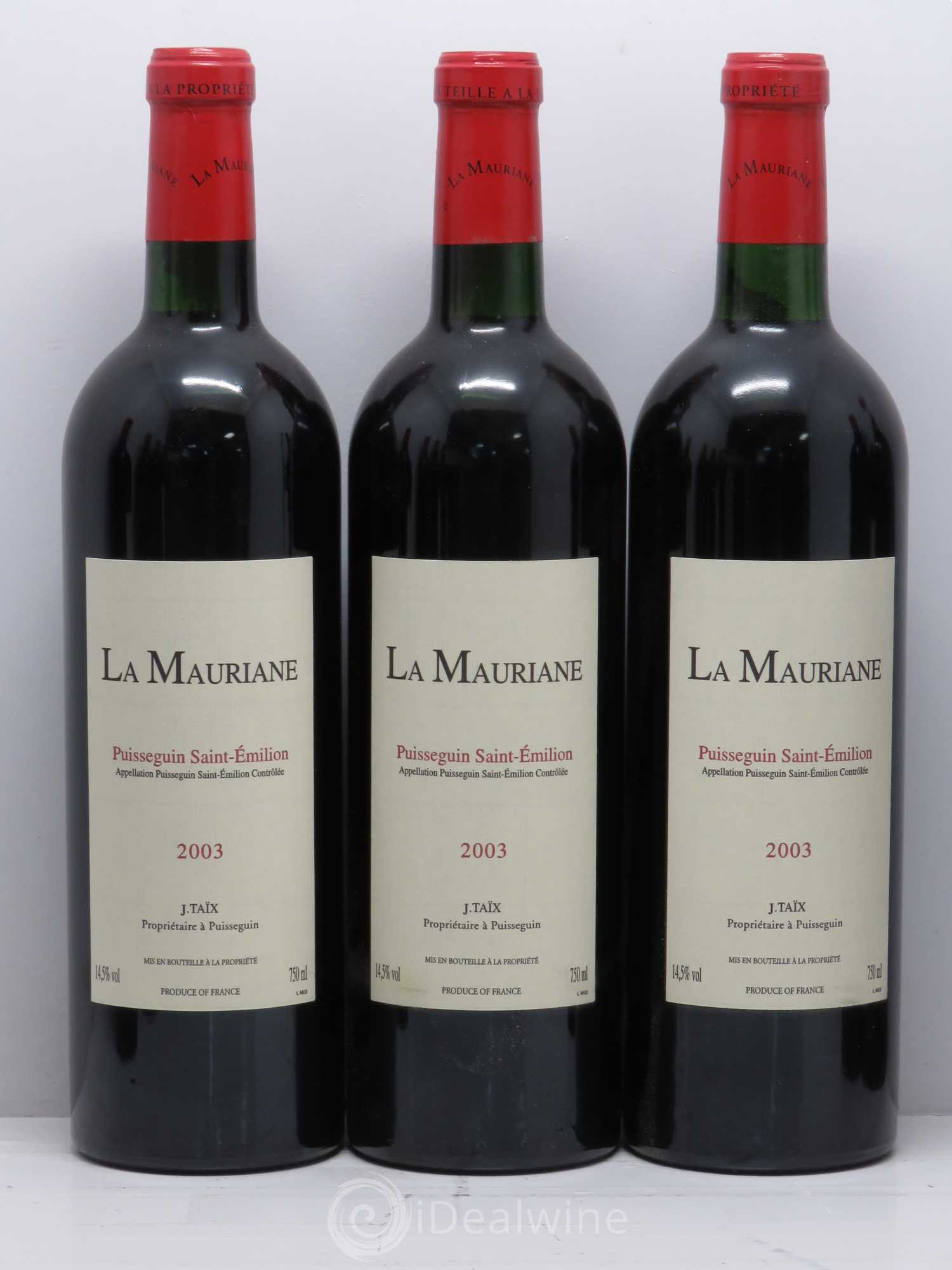 La Mauriane 2003 - Lot de 12 bouteilles - 2