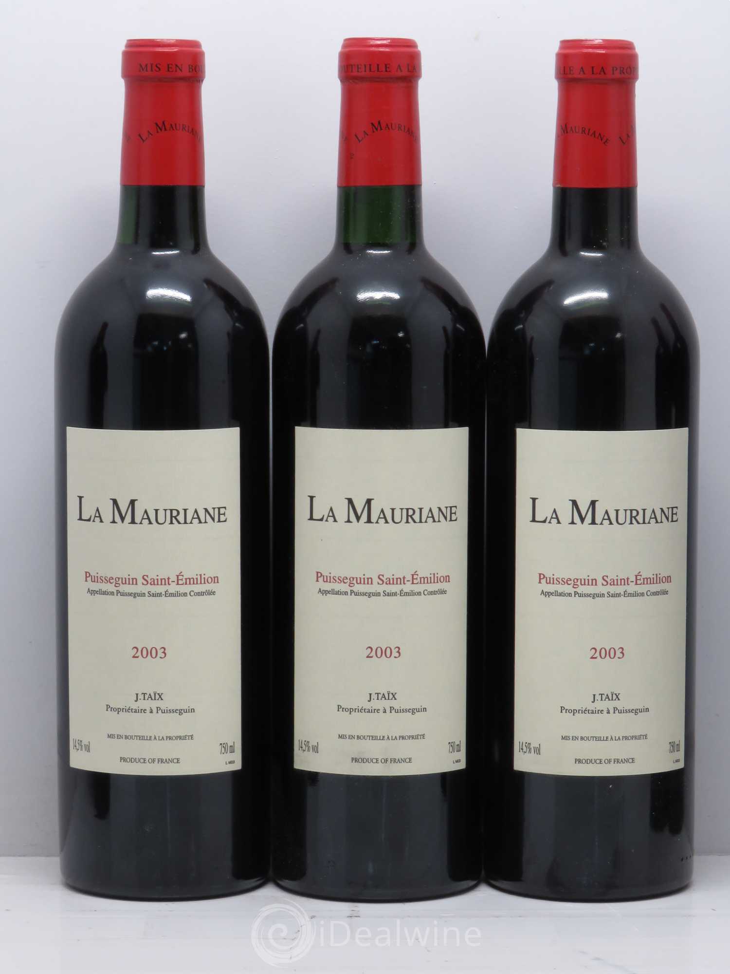 La Mauriane 2003 - Lot de 12 bouteilles - 3