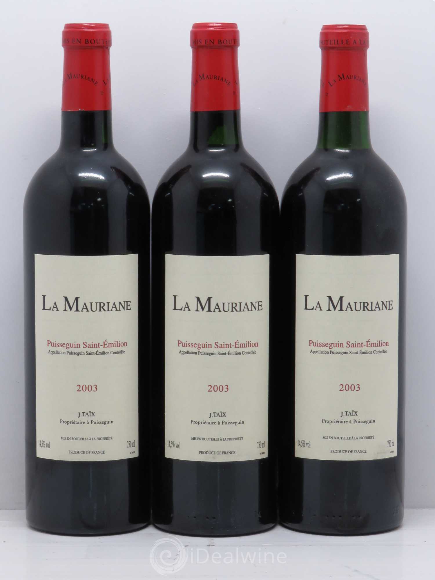 La Mauriane 2003 - Lot de 12 bouteilles - 4