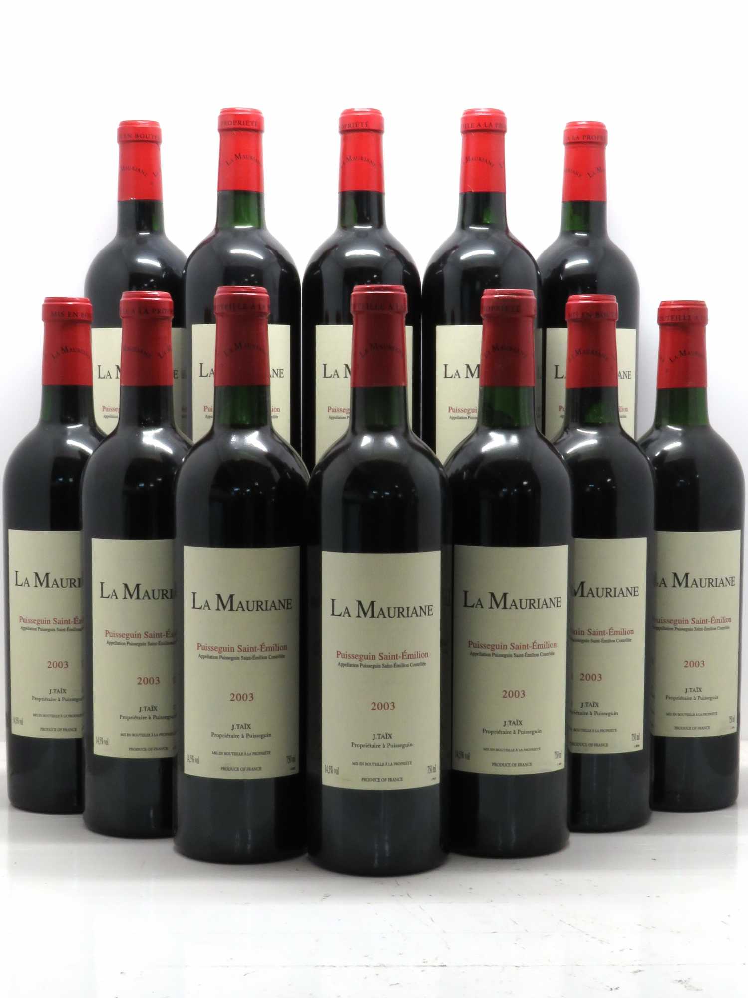 La Mauriane 2003 - Lot de 12 bouteilles - 0