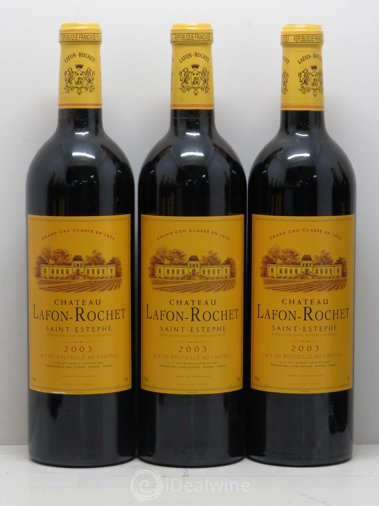 Château Lafon Rochet 4ème Grand Cru Classé 2003 - Lot de 12 bouteilles - 2