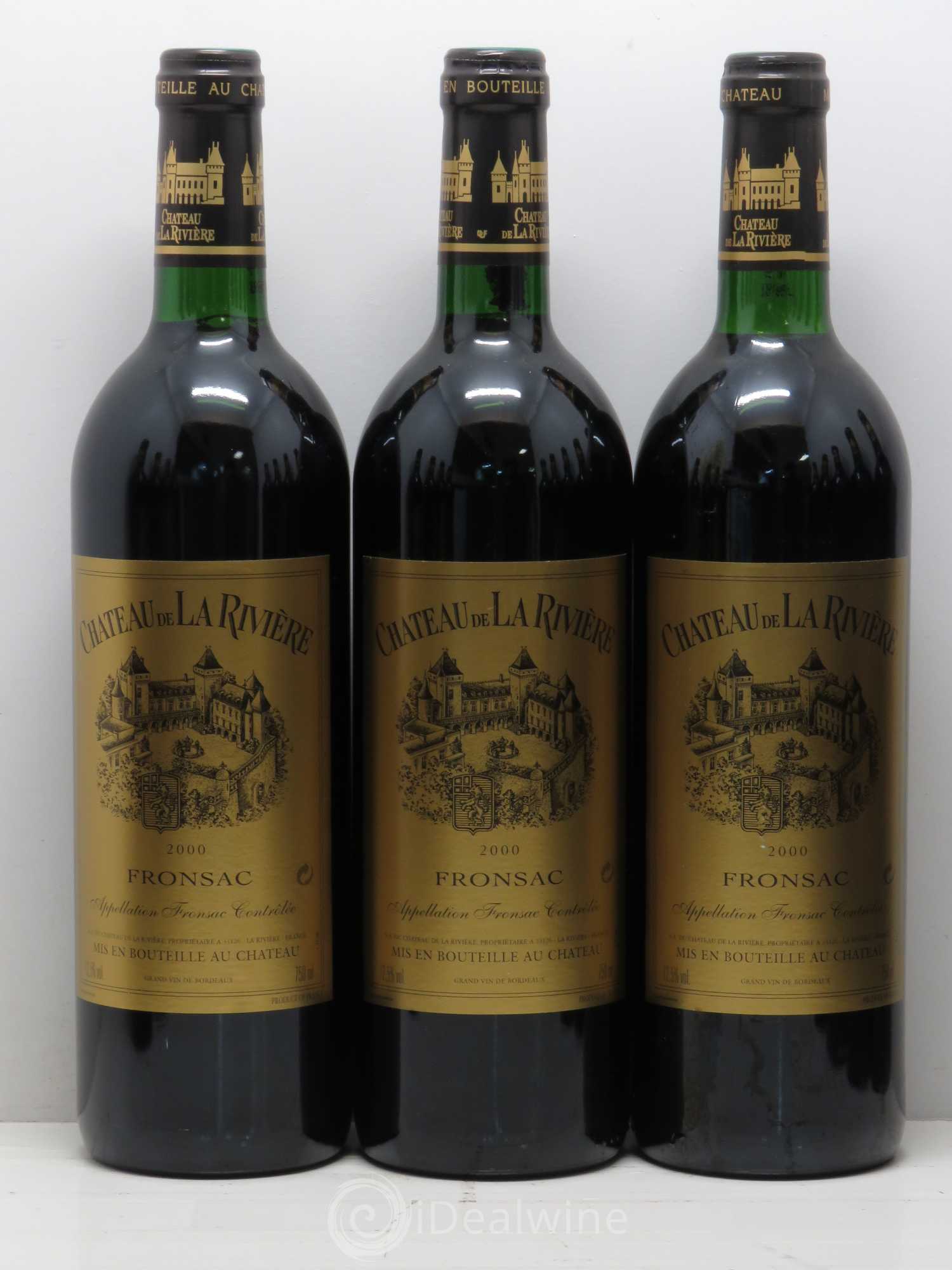 Château de La Rivière 2000 - Lot de 12 bouteilles - 1