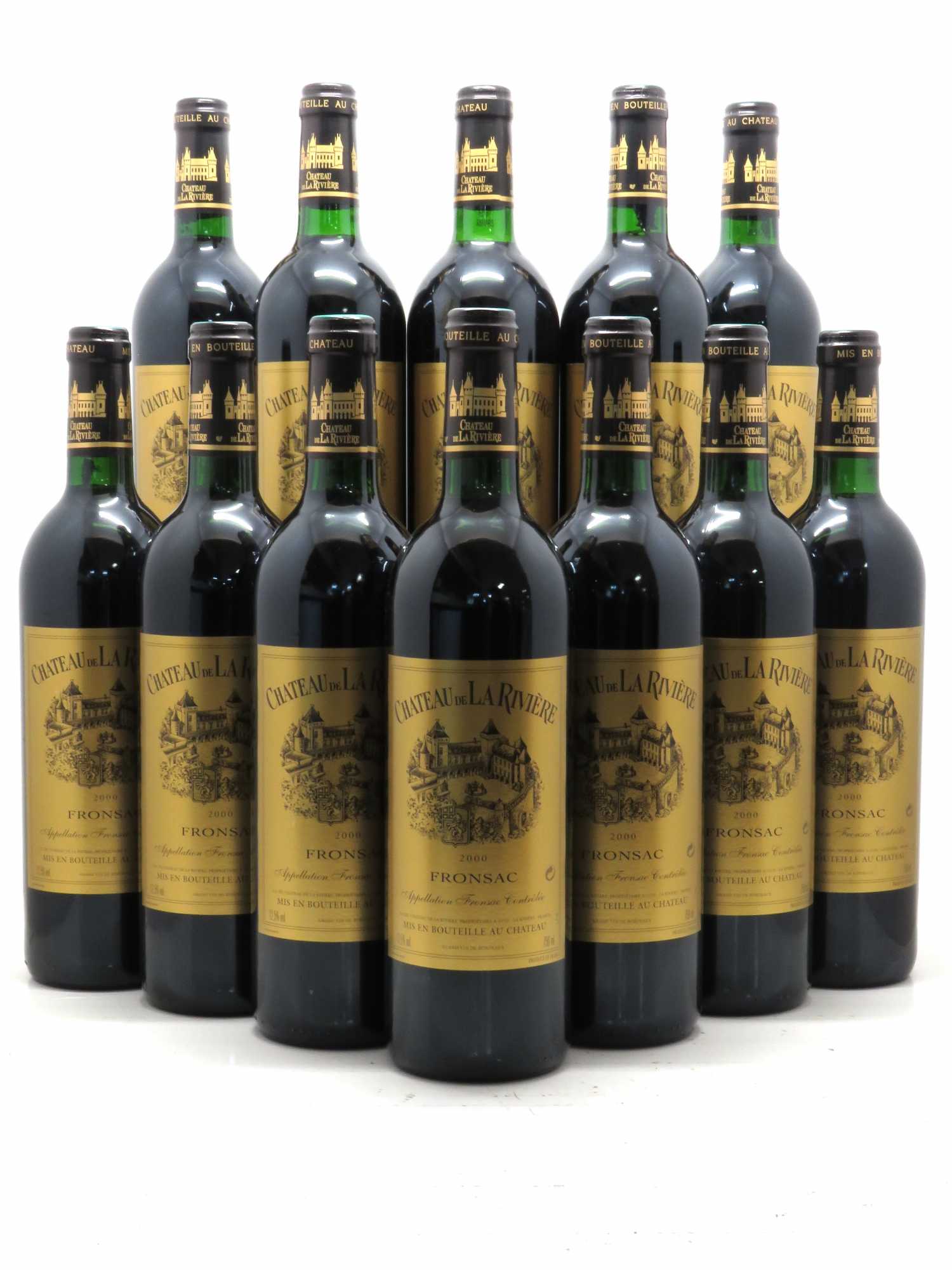 Château de La Rivière 2000 - Lot de 12 bouteilles - 0