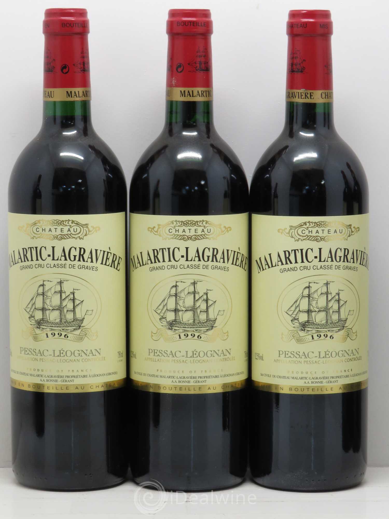 Château Malartic-Lagravière Cru Classé de Graves 1996 - Lot de 12 bouteilles - 3