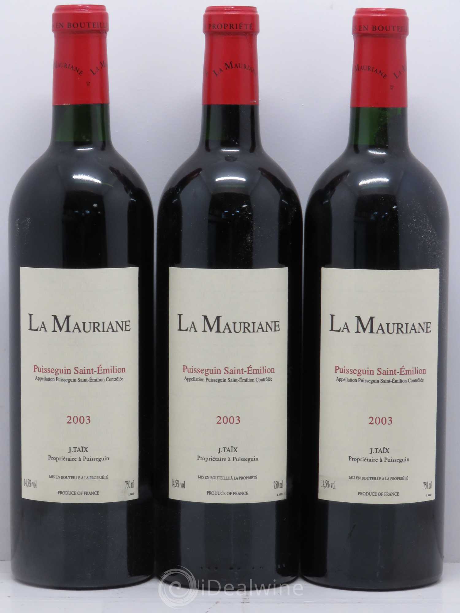 La Mauriane 2003 - Lot de 12 bouteilles - 2