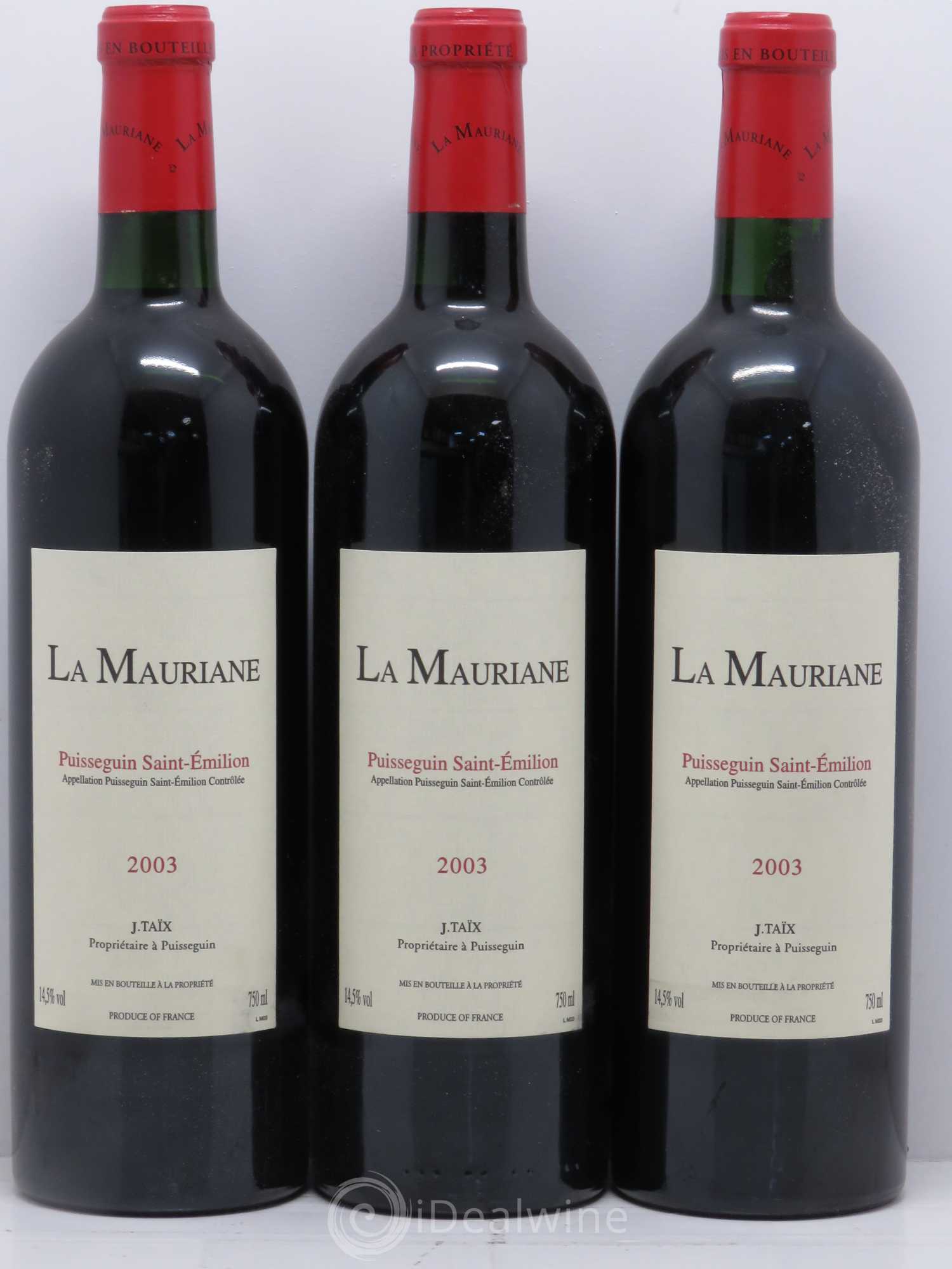 La Mauriane 2003 - Lot de 12 bouteilles - 4