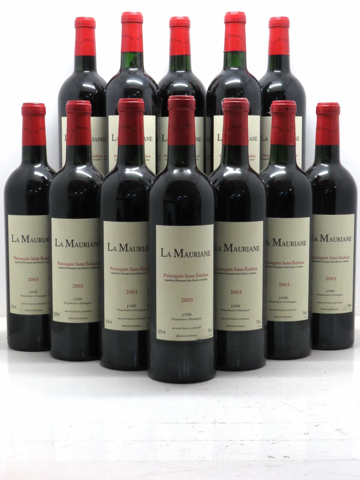 La Mauriane 2003 - Lot de 12 bouteilles - 0