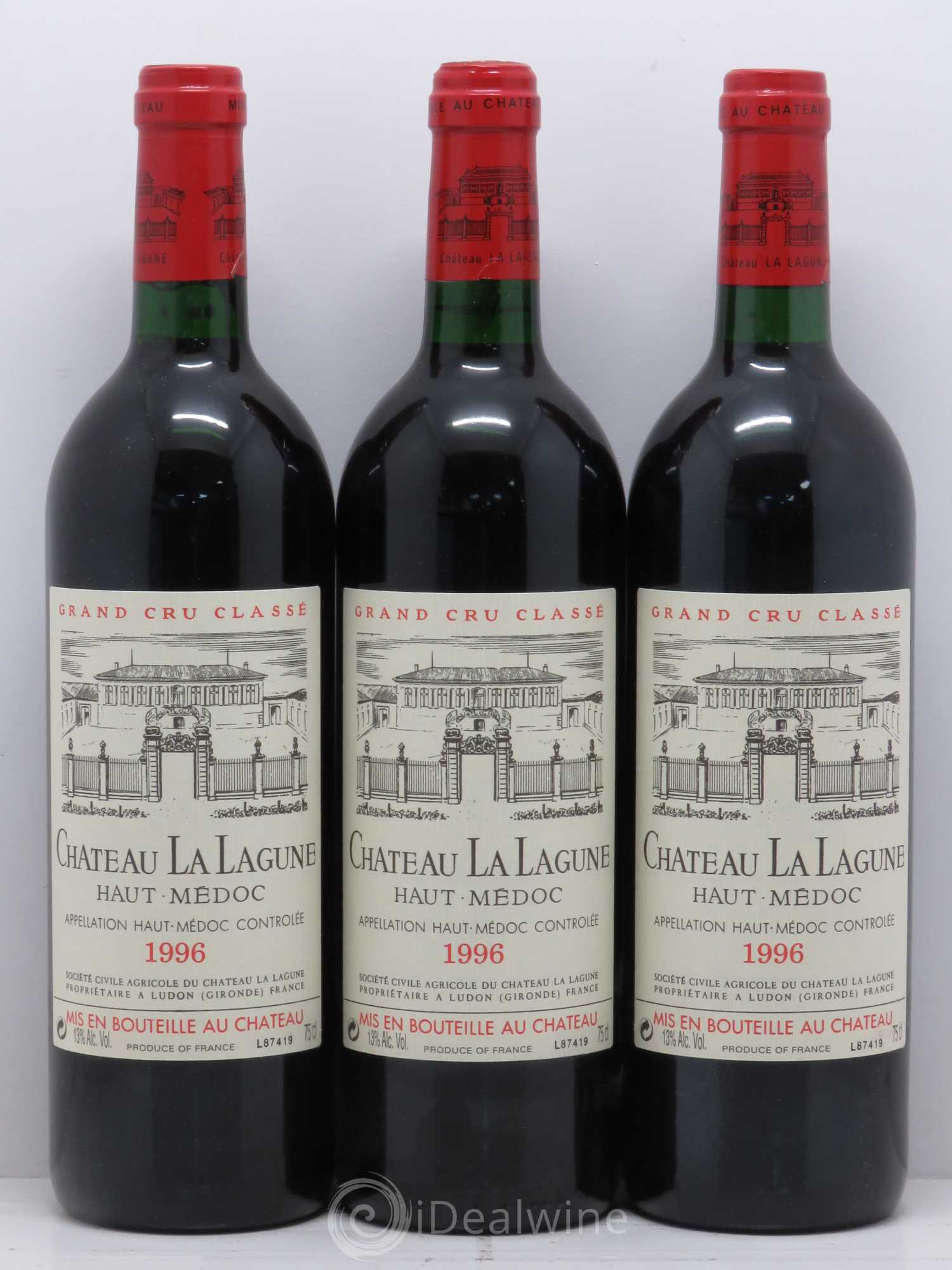 Château la Lagune 3ème Grand Cru Classé 1996 - Lot de 12 bouteilles - 1