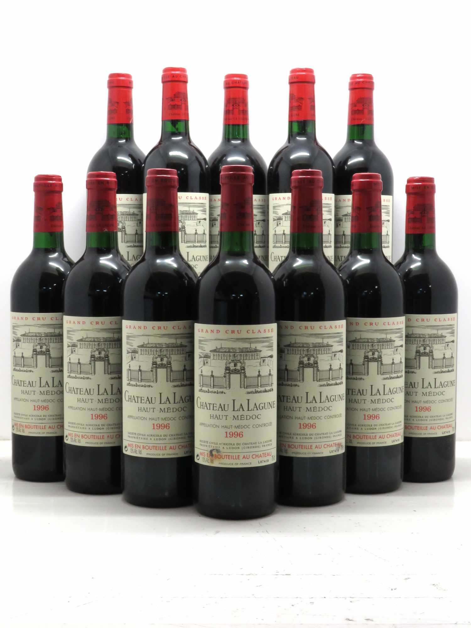 Château la Lagune 3ème Grand Cru Classé 1996 - Lot de 12 bouteilles - 0
