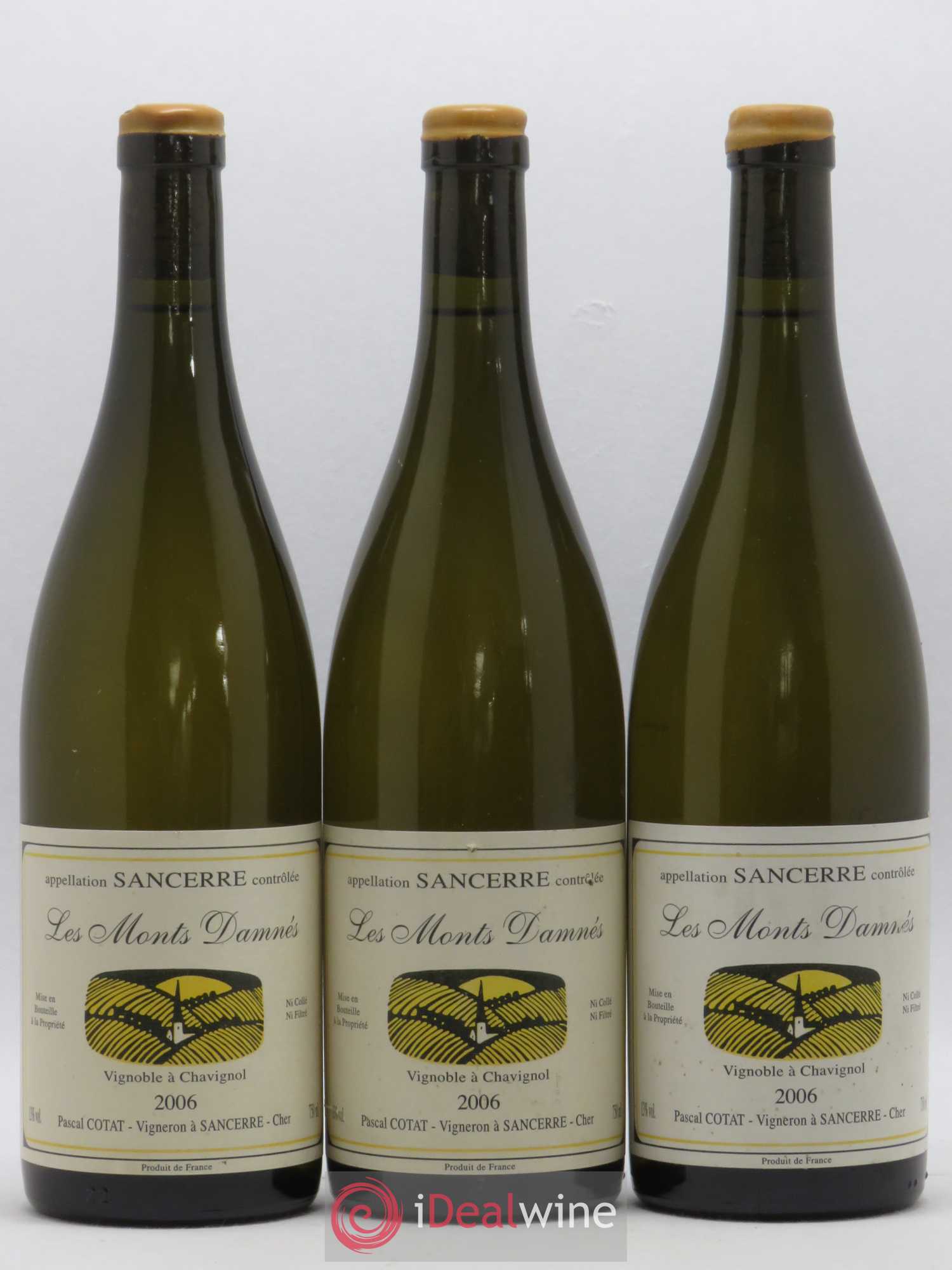 Sancerre Les Monts Damnés Pascal Cotat 2006 - Lot de 3 bouteilles - 0