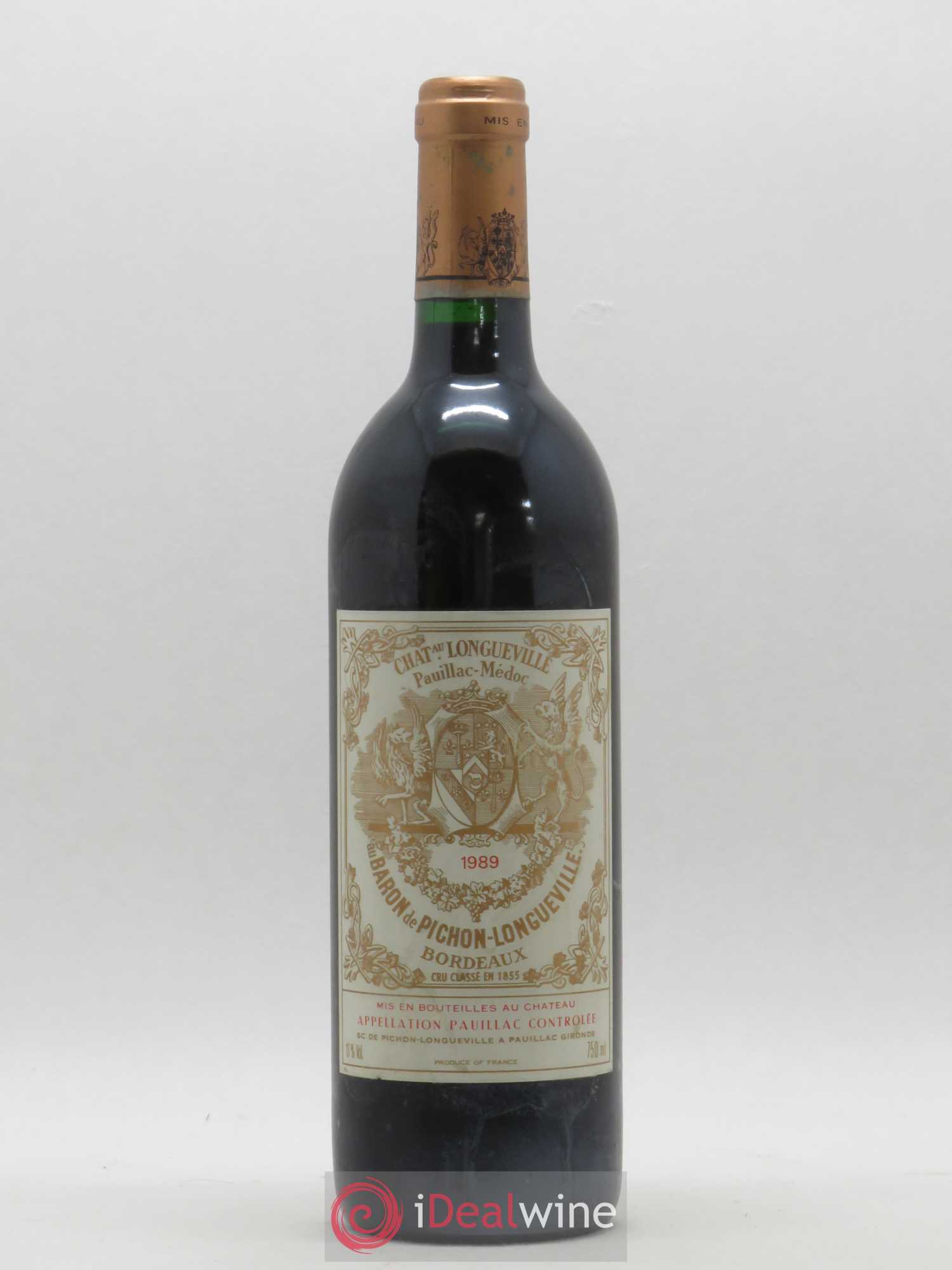 Pichon Longueville Baron 2ème Grand Cru Classé 1989 - Lot de 1 bouteille - 0