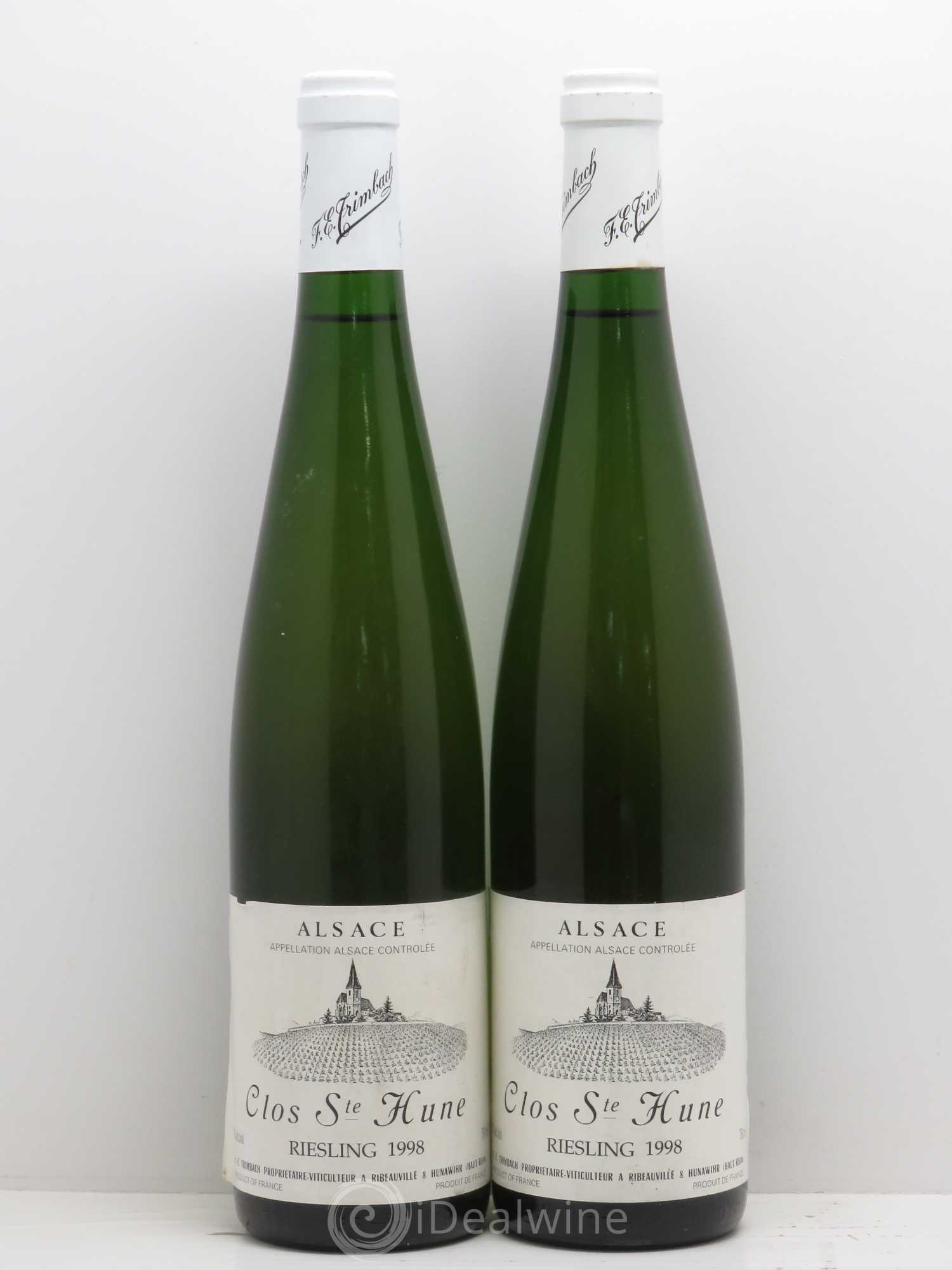 Alsace Riesling Clos Sainte-Hune Trimbach (Domaine) 1998 - Lot de 2 bouteilles - 0