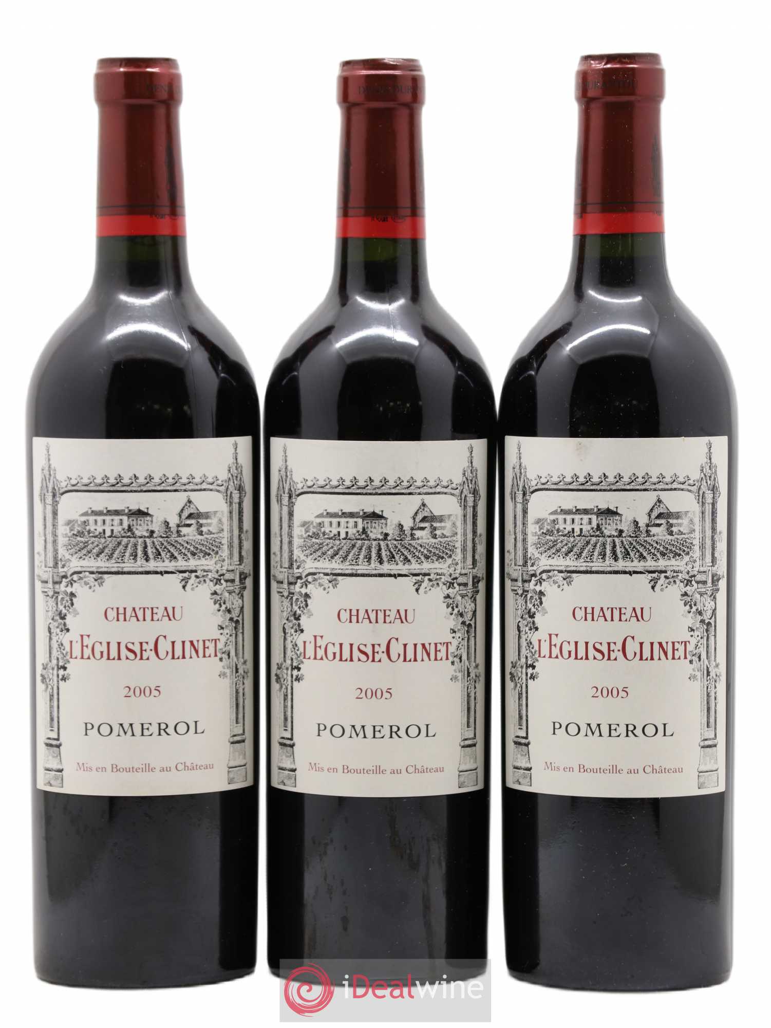 Château l' Église Clinet 2005 - Lot de 3 bouteilles - 0