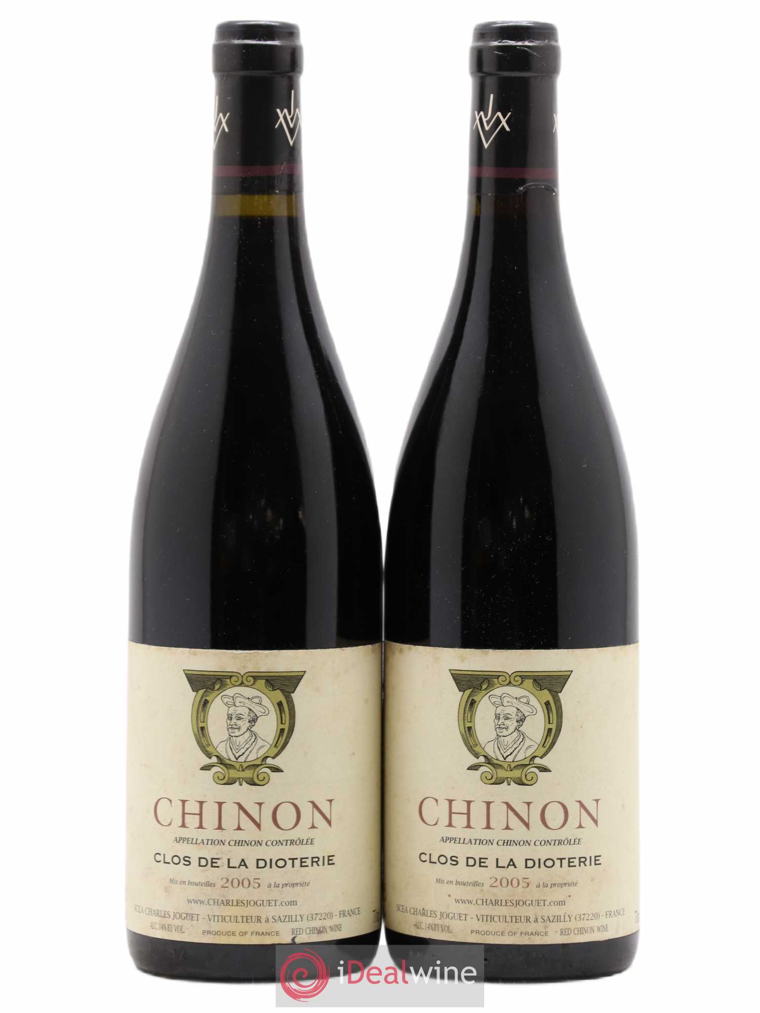 Chinon Clos de La Dioterie Charles Joguet 2005 - Lot de 2 bouteilles - 0