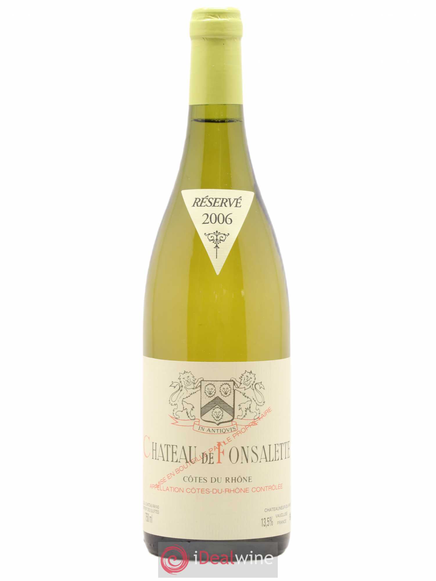 Côtes-du-Rhône Château de Fonsalette Emmanuel Reynaud 2006 - Lot de 1 bouteille - 0