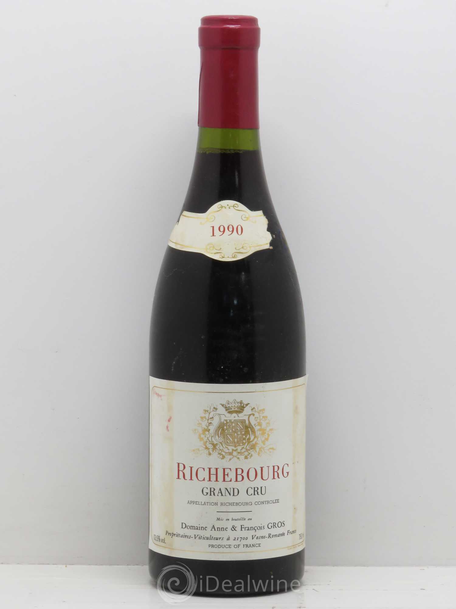 Richebourg Grand Cru A.-F. Gros 1990 - Posten von 1 Flasche - 0