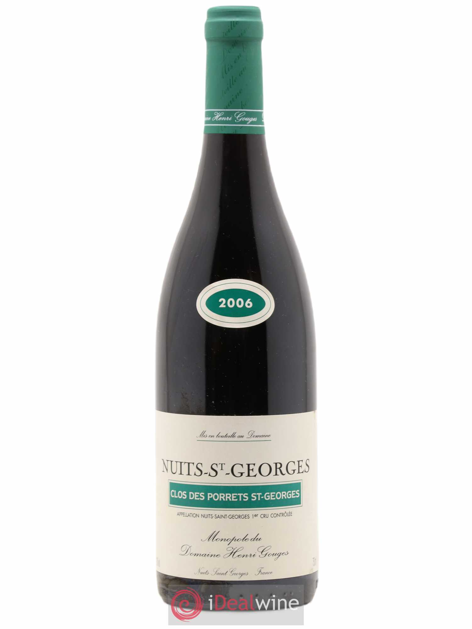 Nuits-Saint-Georges 1er Cru Clos des Porrets St Georges Henri Gouges 2006 - Lot de 1 bouteille - 0