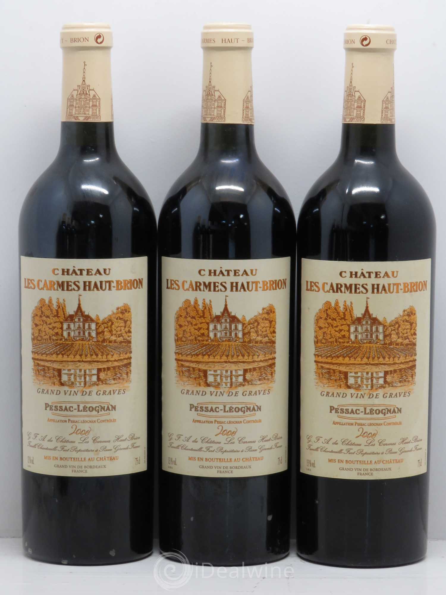 Château Les Carmes Haut-Brion 2000 - Lot de 6 bouteilles - 2