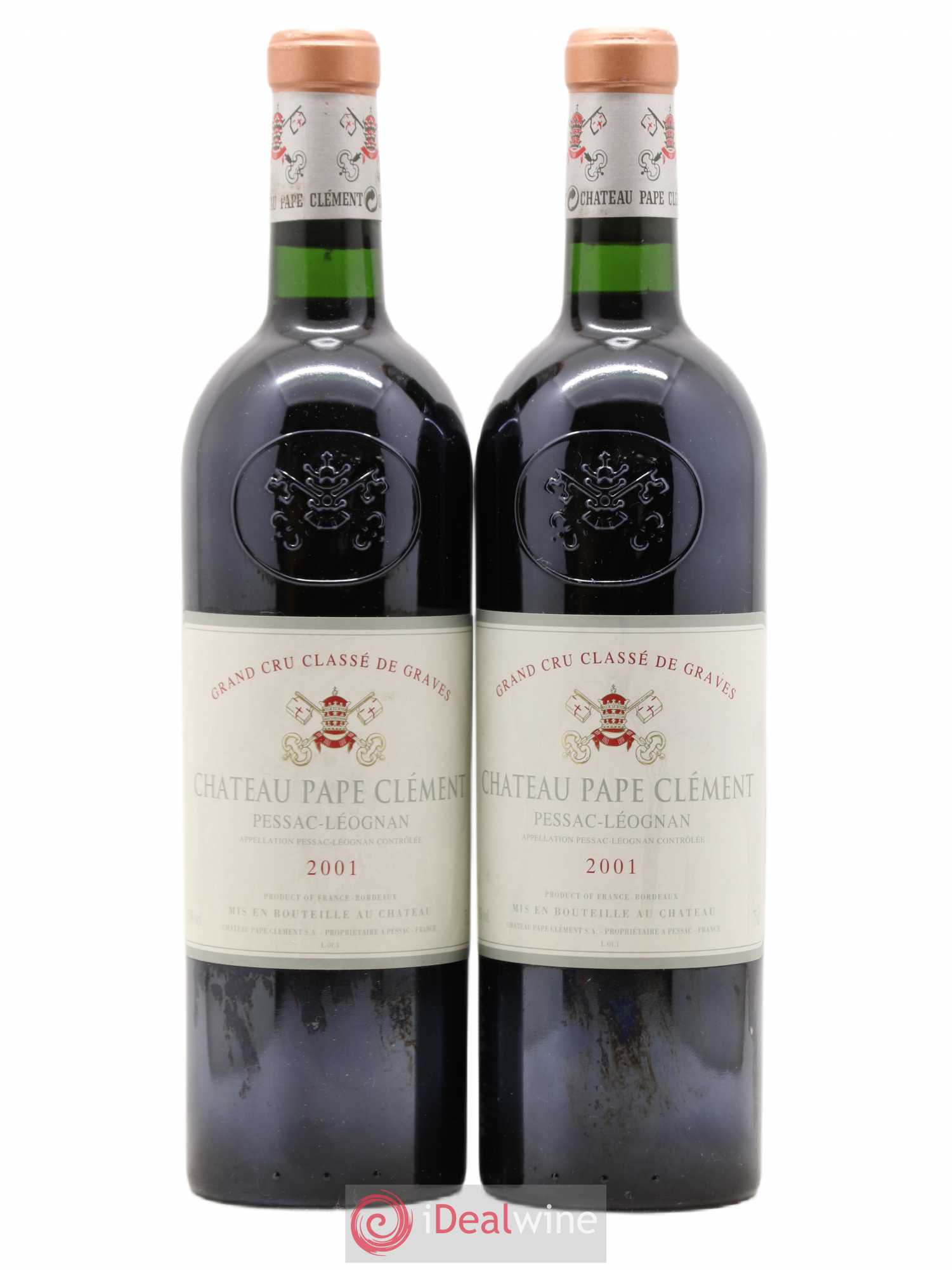 Château Pape Clément Cru Classé de Graves 2001 - Lot de 2 bouteilles - 0
