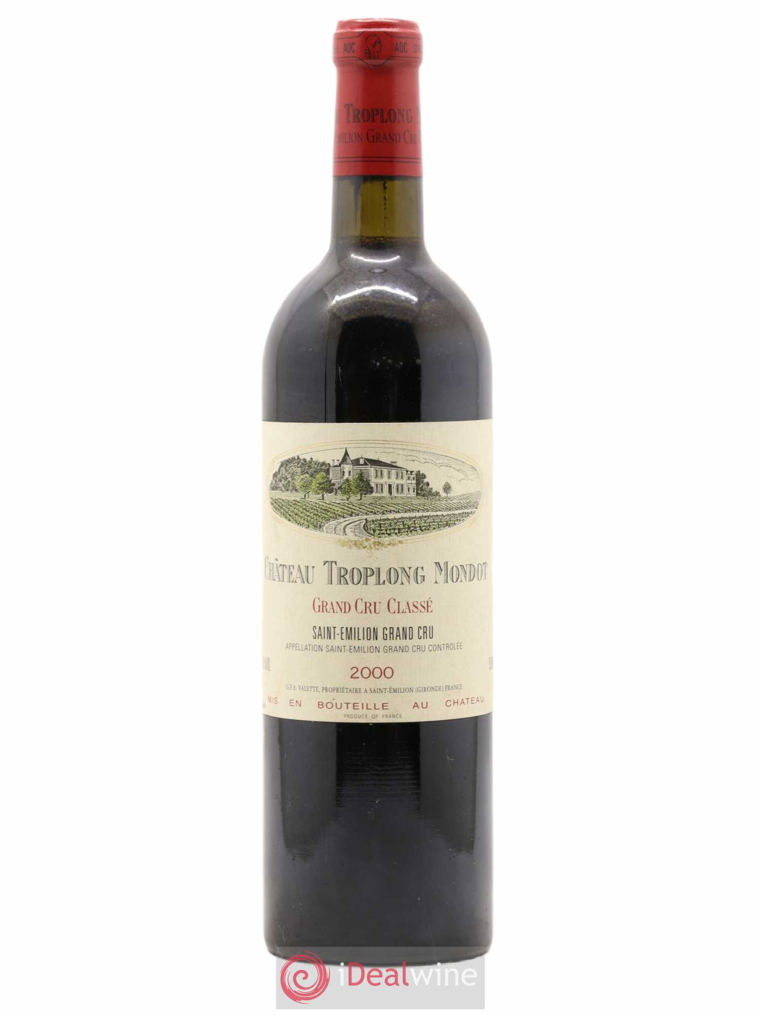 Château Troplong Mondot 1er Grand Cru Classé B 2000 - Lot de 1 bouteille - 0