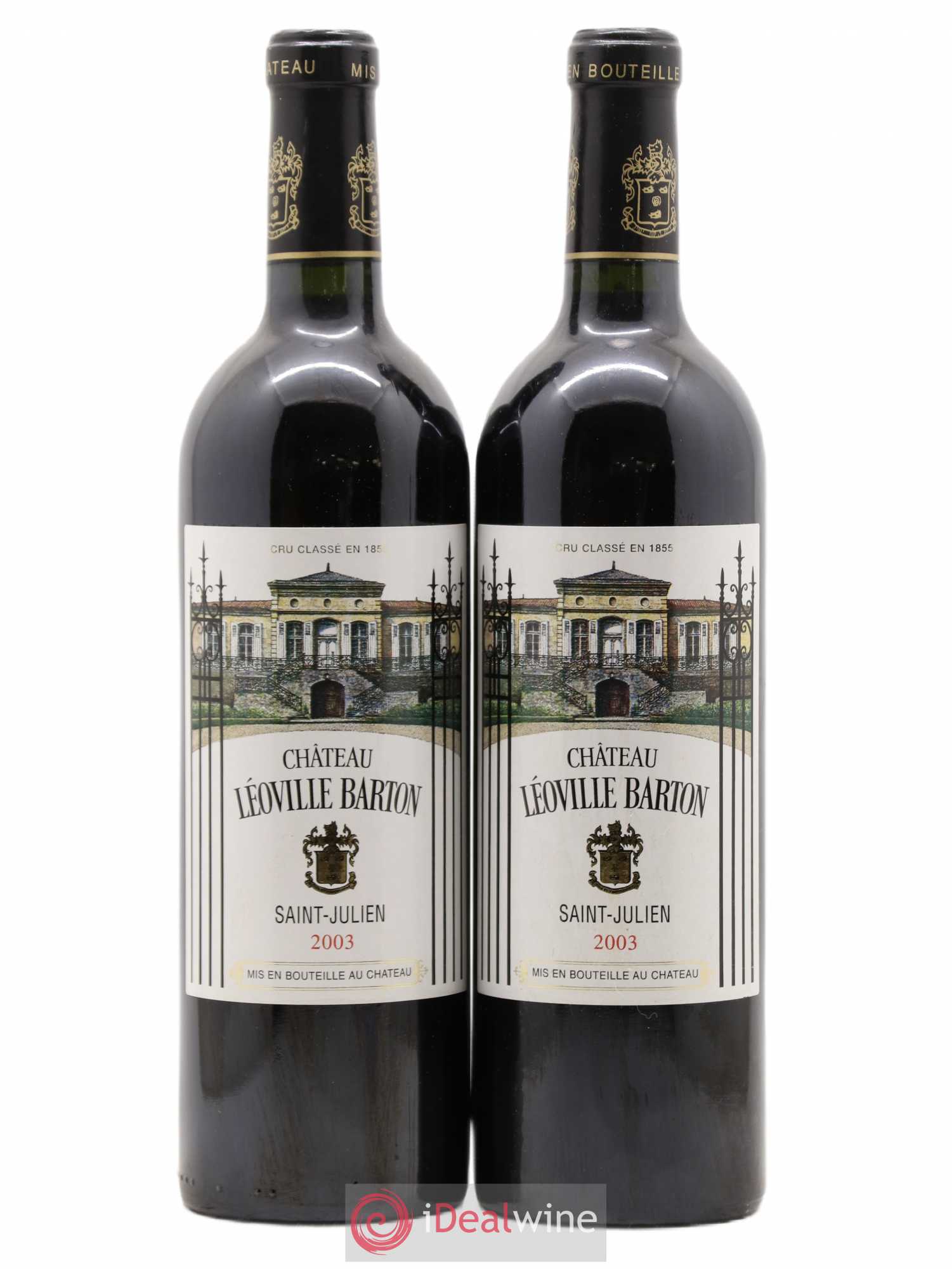 Château Léoville Barton 2ème Grand Cru Classé 2003 - Lot de 2 bouteilles - 0