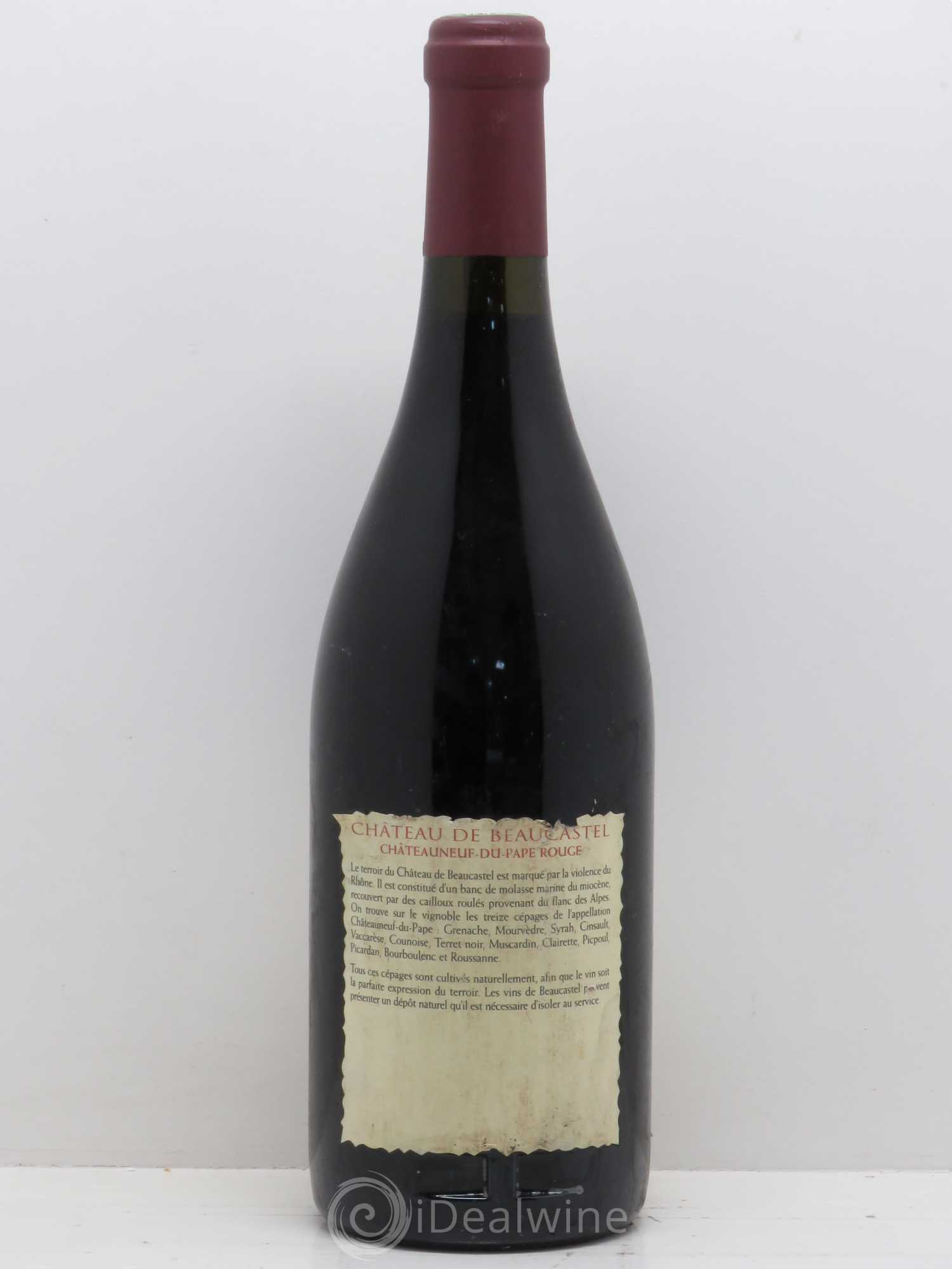 Châteauneuf-du-Pape Château de Beaucastel Famille Perrin 2000 - Lot de 1 bouteille - 1