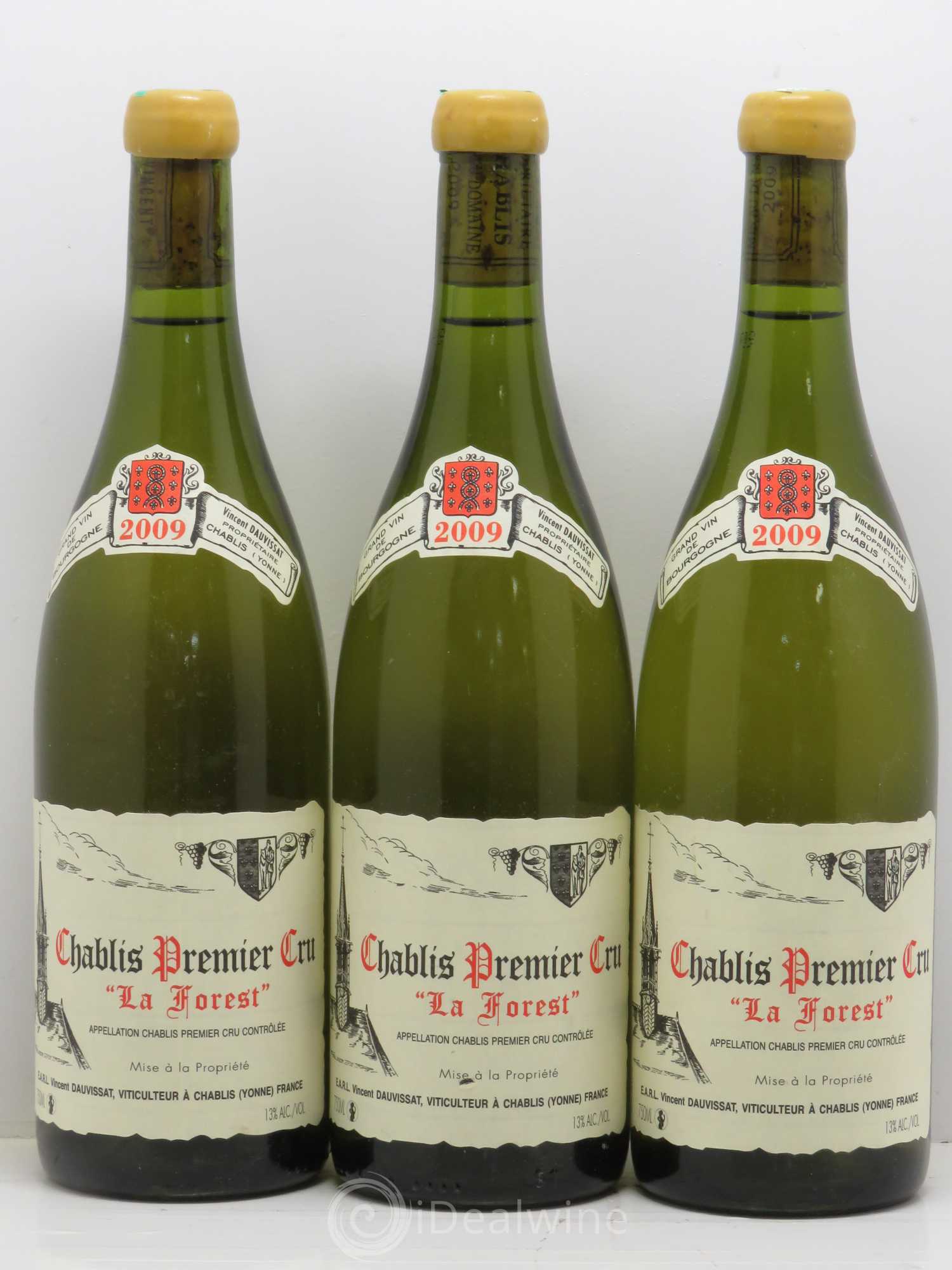 Chablis 1er Cru La Forest Vincent Dauvissat (Domaine) 2009 - Lot de 3 bouteilles - 0