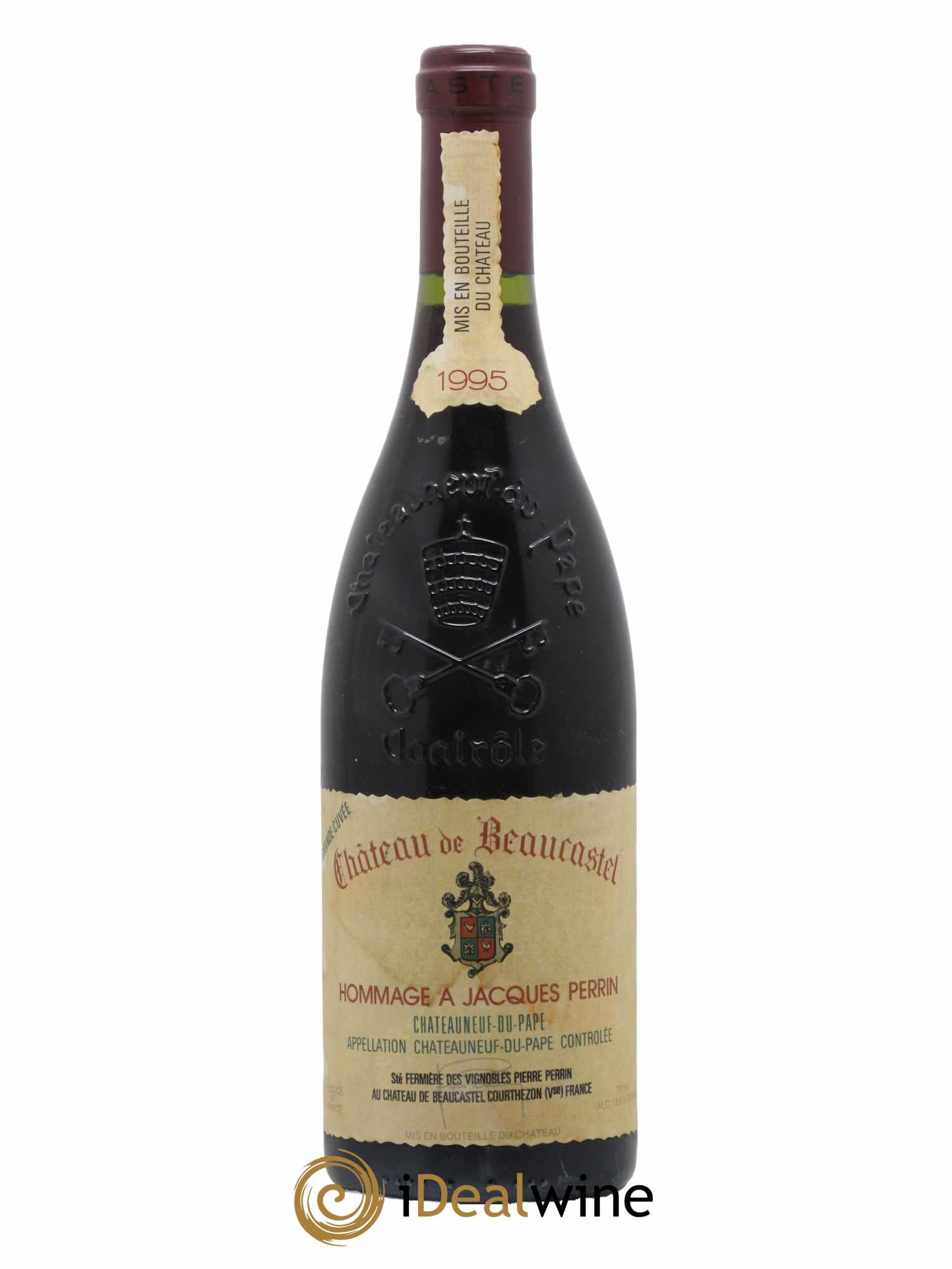 Châteauneuf-du-Pape Château de Beaucastel Hommage à Jacques Perrin Famille Perrin 1995 - Lotto di 1 bottiglia - 0
