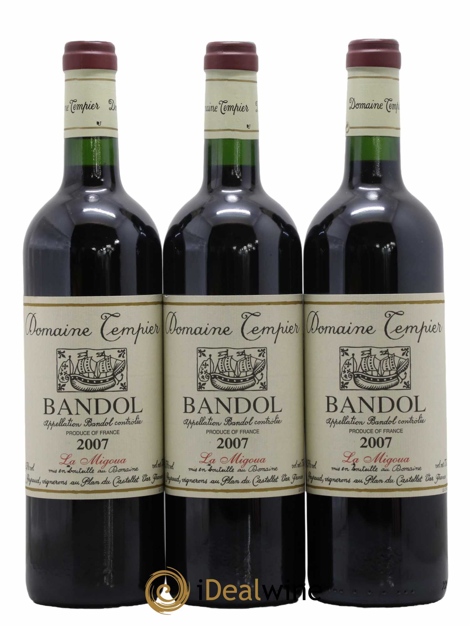 Bandol Domaine Tempier Cuvée La Migoua Famille Peyraud 2007 - Posten von 3 Flaschen - 0