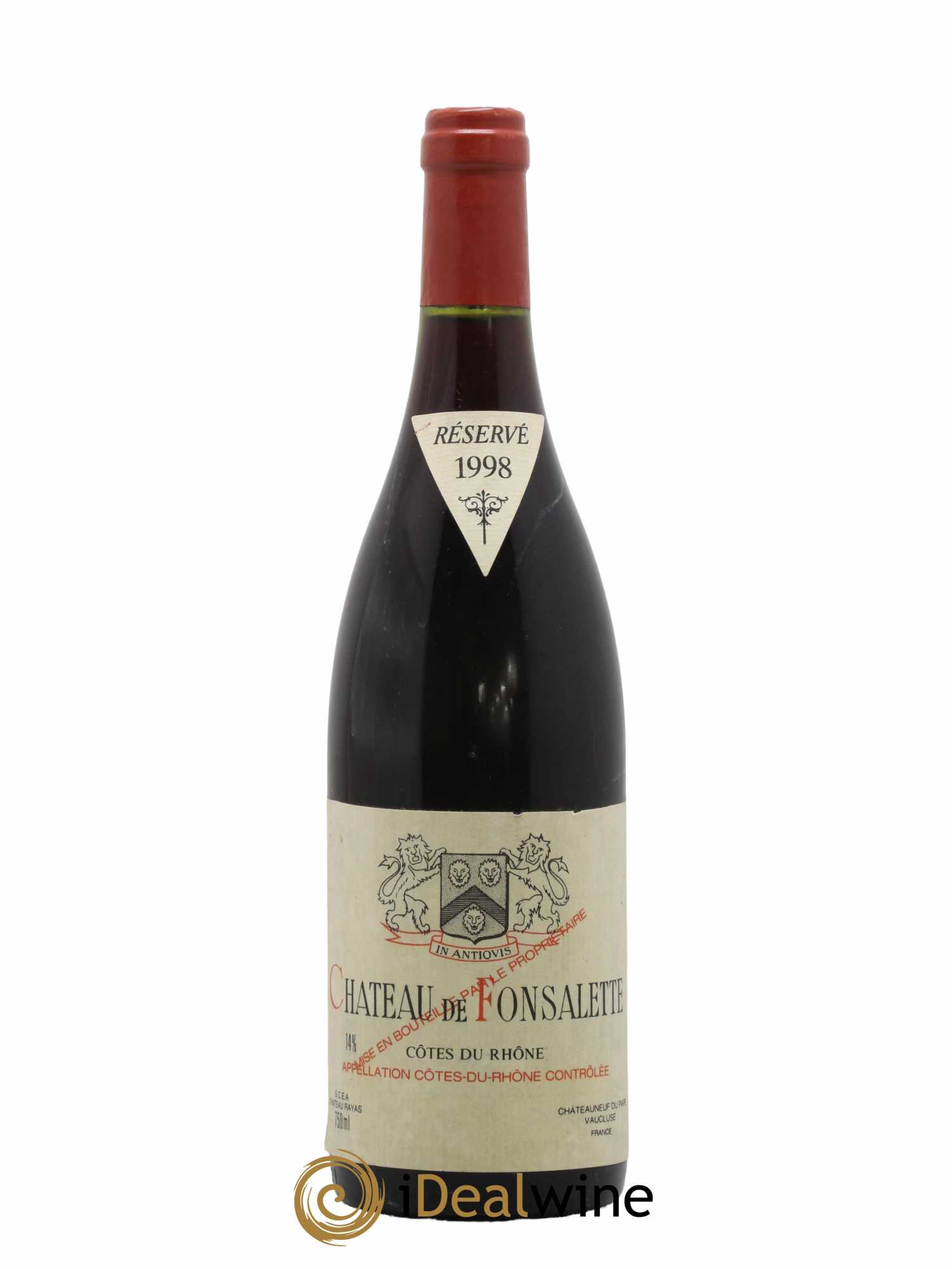 Côtes-du-Rhône Château de Fonsalette Emmanuel Reynaud 1998 - Lot de 1 bouteille - 0