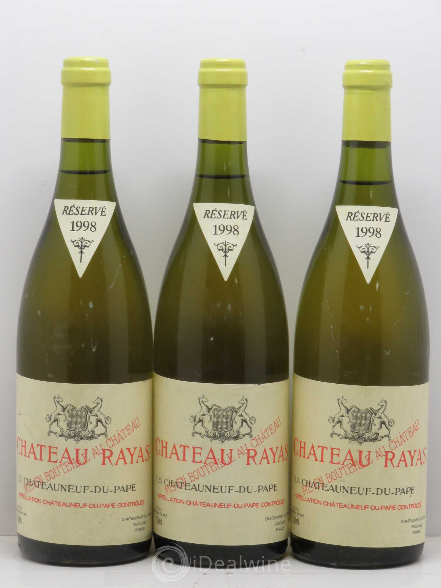 Châteauneuf-du-Pape Château Rayas Emmanuel Reynaud 1998 - Lot de 3 bouteilles - 0
