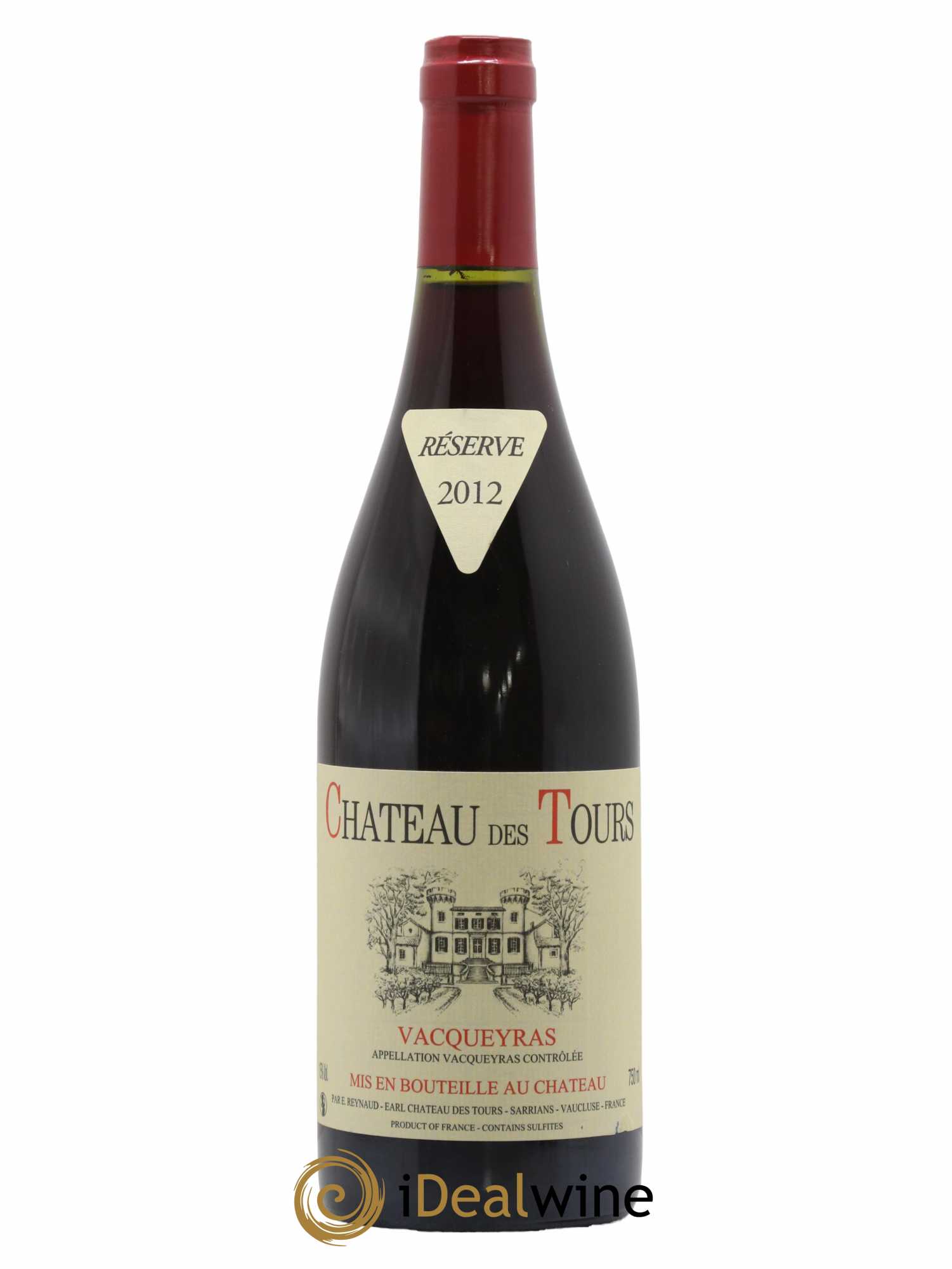 Vacqueyras Château des Tours Emmanuel Reynaud 2012 - Lot de 1 bouteille - 0