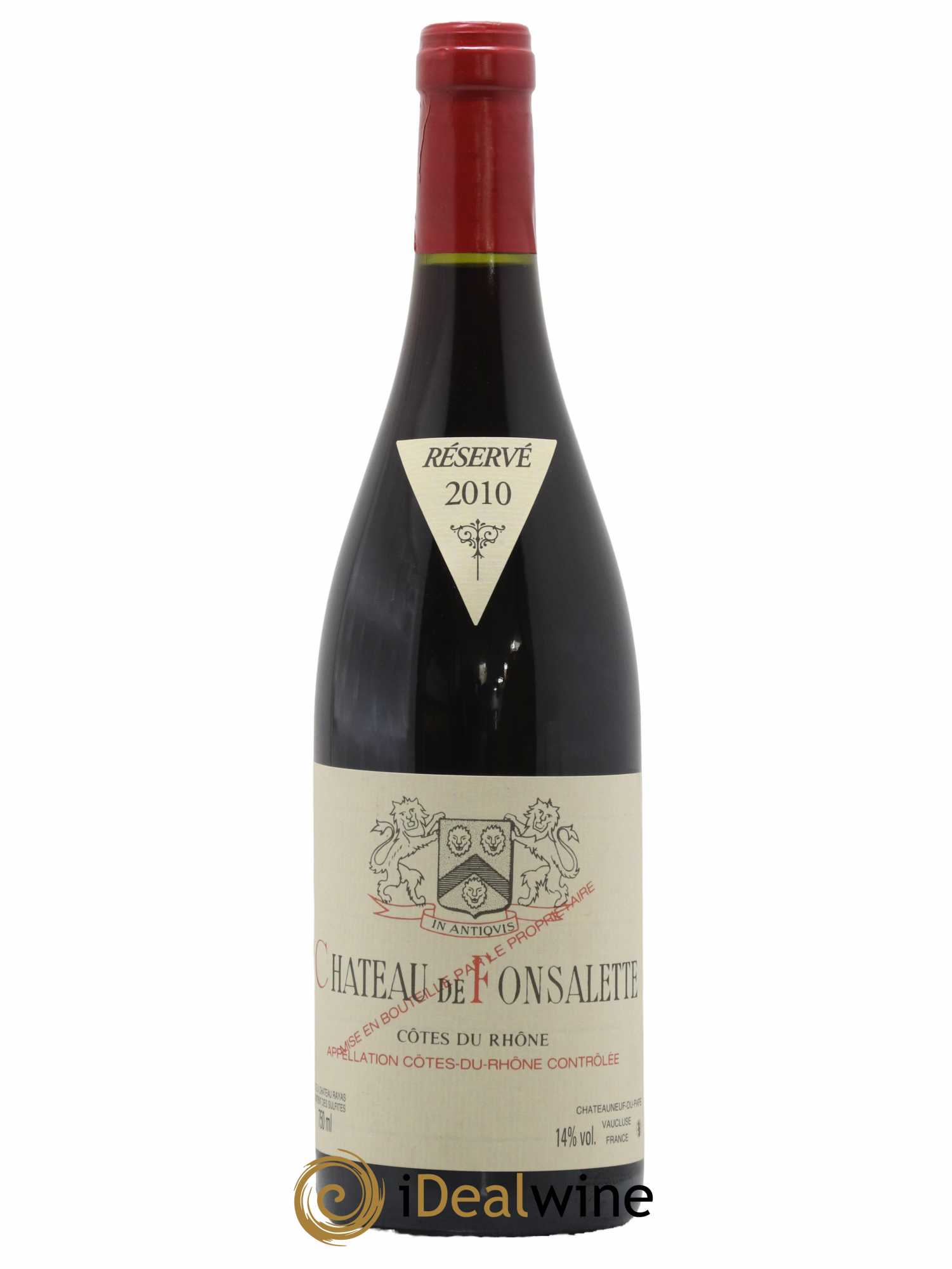 Côtes-du-Rhône Château de Fonsalette Emmanuel Reynaud 2010 - Lot de 1 bouteille - 0