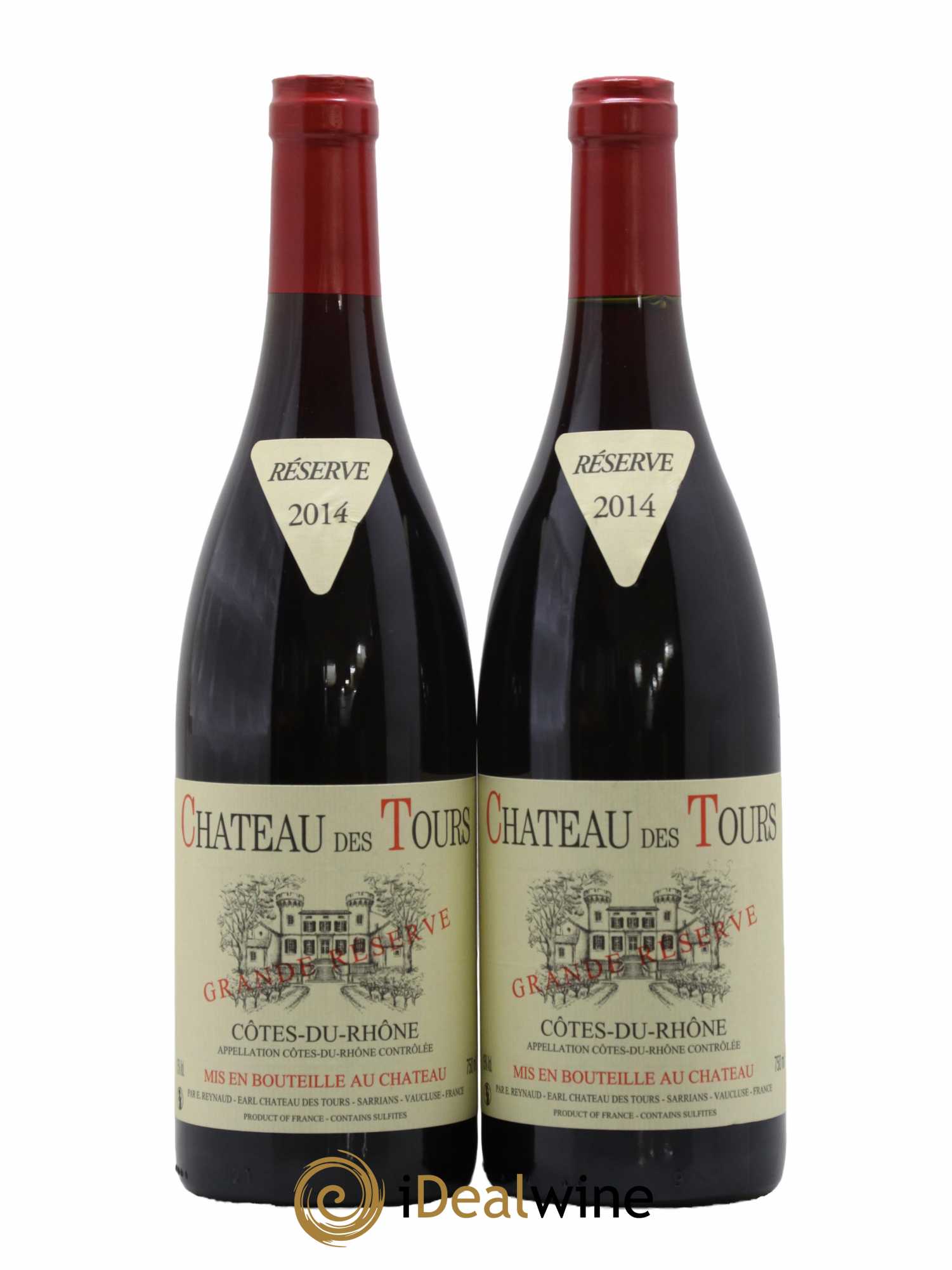Côtes-du-Rhône Château des Tours Emmanuel Reynaud Grande Reserve 2014 - Lot de 2 bouteilles - 0