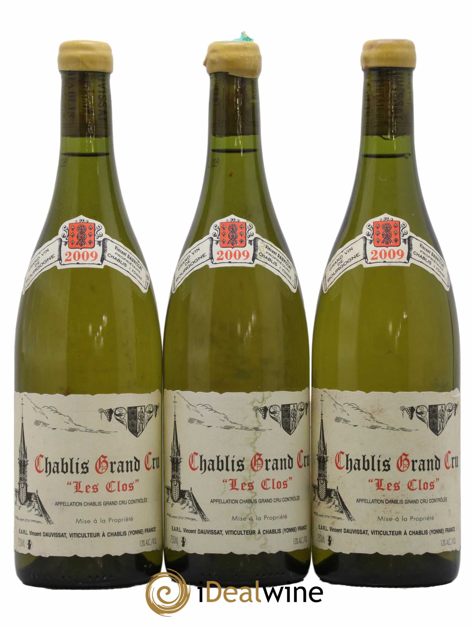 Chablis Grand Cru Les Clos Vincent Dauvissat (Domaine) 2009 - Lot de 3 bouteilles - 0