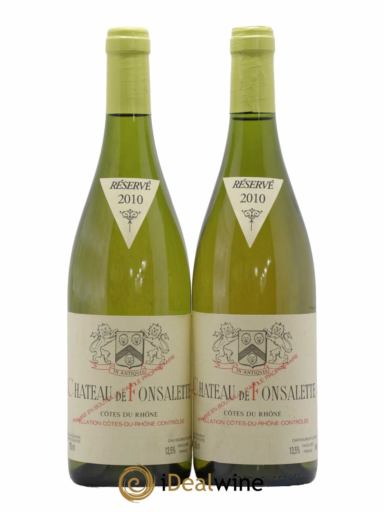 Côtes-du-Rhône Château de Fonsalette Emmanuel Reynaud 2010 - Lot de 2 bouteilles - 0