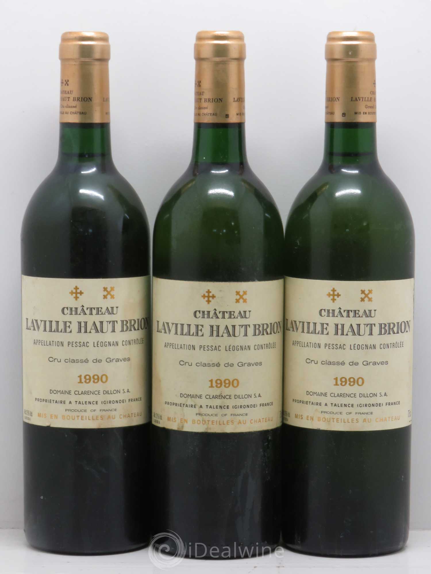 Château Laville Haut-Brion Cru Classé de Graves 1990 - Lot de 6 bouteilles - 1