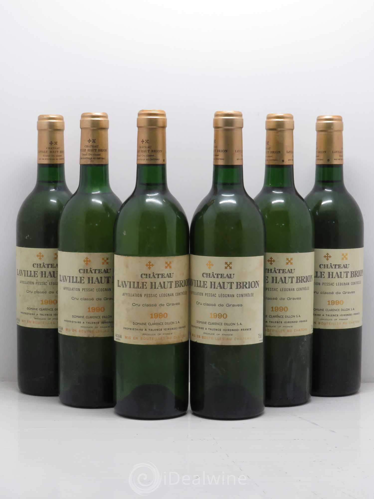 Château Laville Haut-Brion Cru Classé de Graves 1990 - Lot de 6 bouteilles - 0