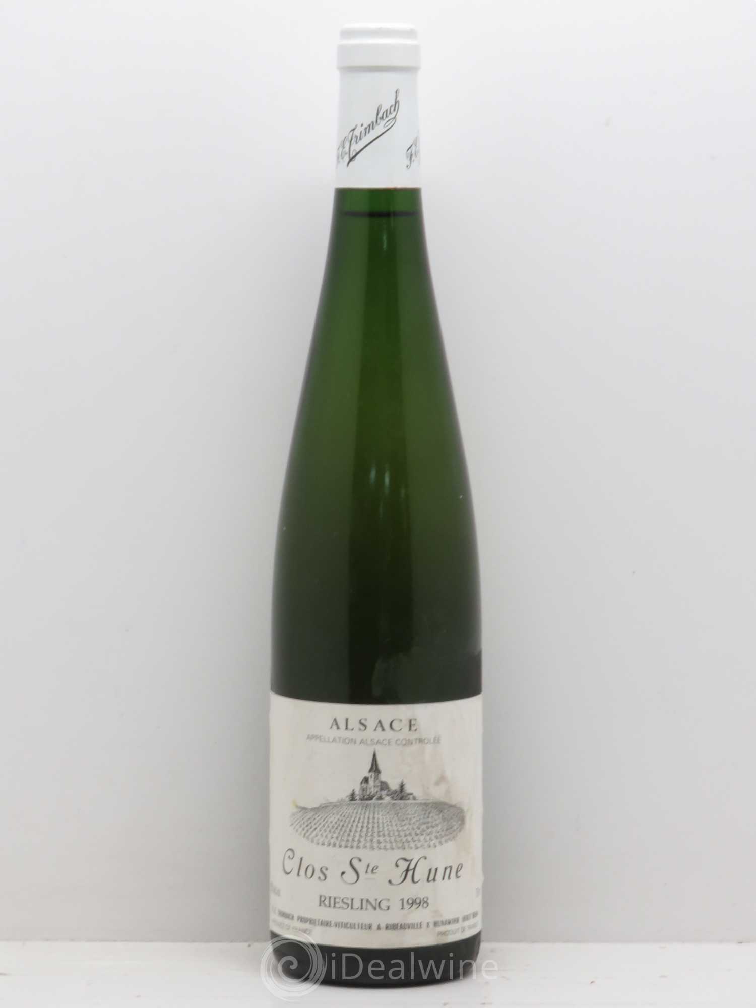 Alsace Riesling Clos Sainte-Hune Trimbach (Domaine) 1998 - Lot de 1 bouteille - 0